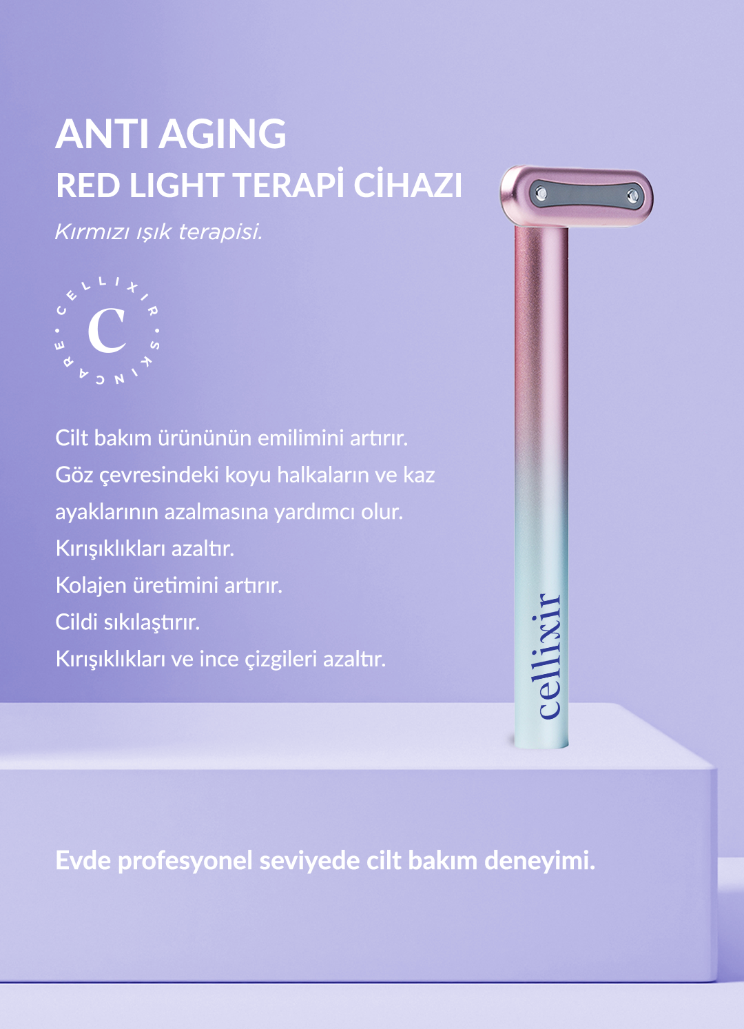 Cellixir Anti Aging Kırmızı Işık Terapi Cihazı
