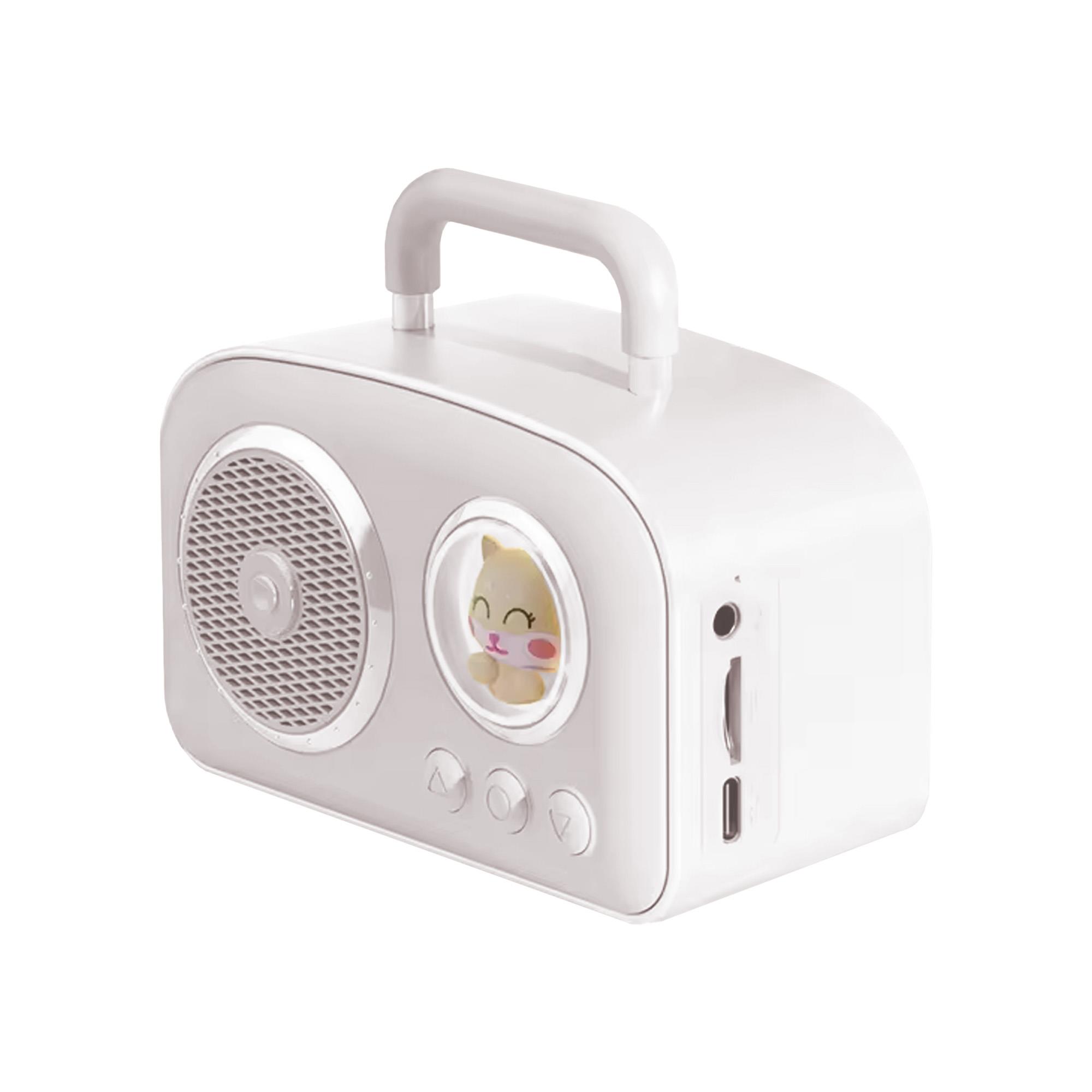 Jwin BK-220 Radyolu Bluetooth Hoparlör - Beyaz