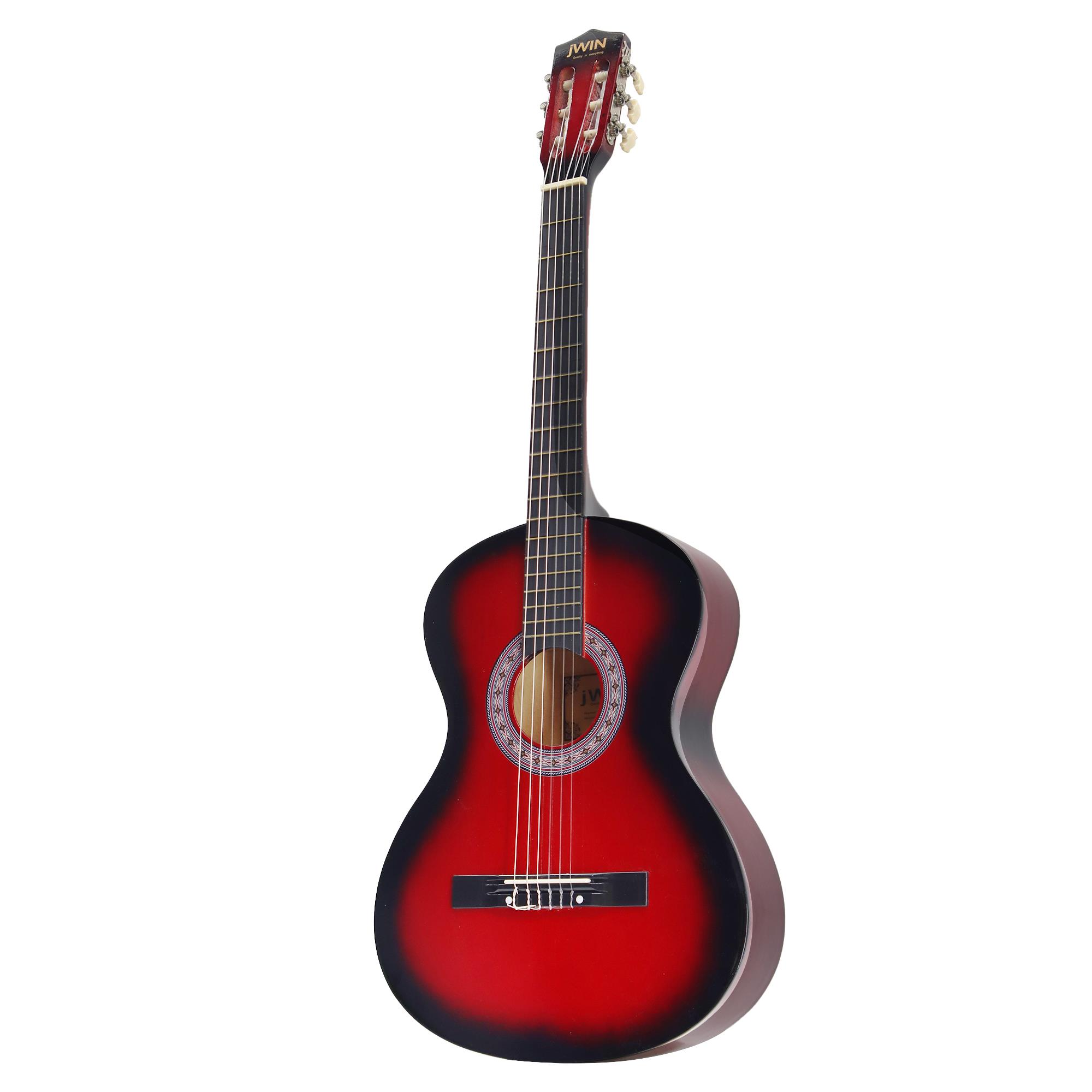 jWIN CG-3802 Klasik Gitar 100cm (Kılıf + Pena) - Kırmızı