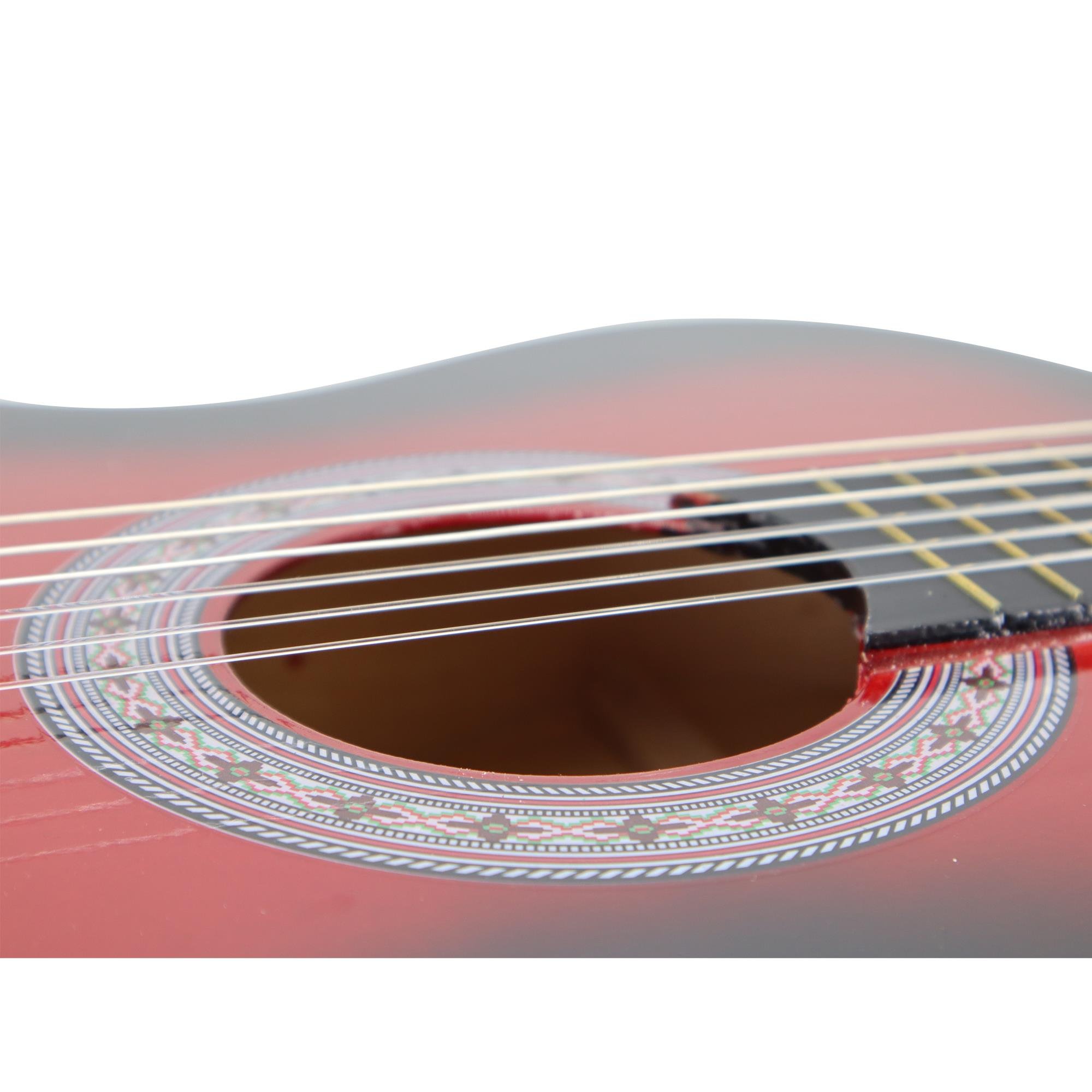 jWIN CG-3802 Klasik Gitar 100cm (Kılıf + Pena) - Kırmızı