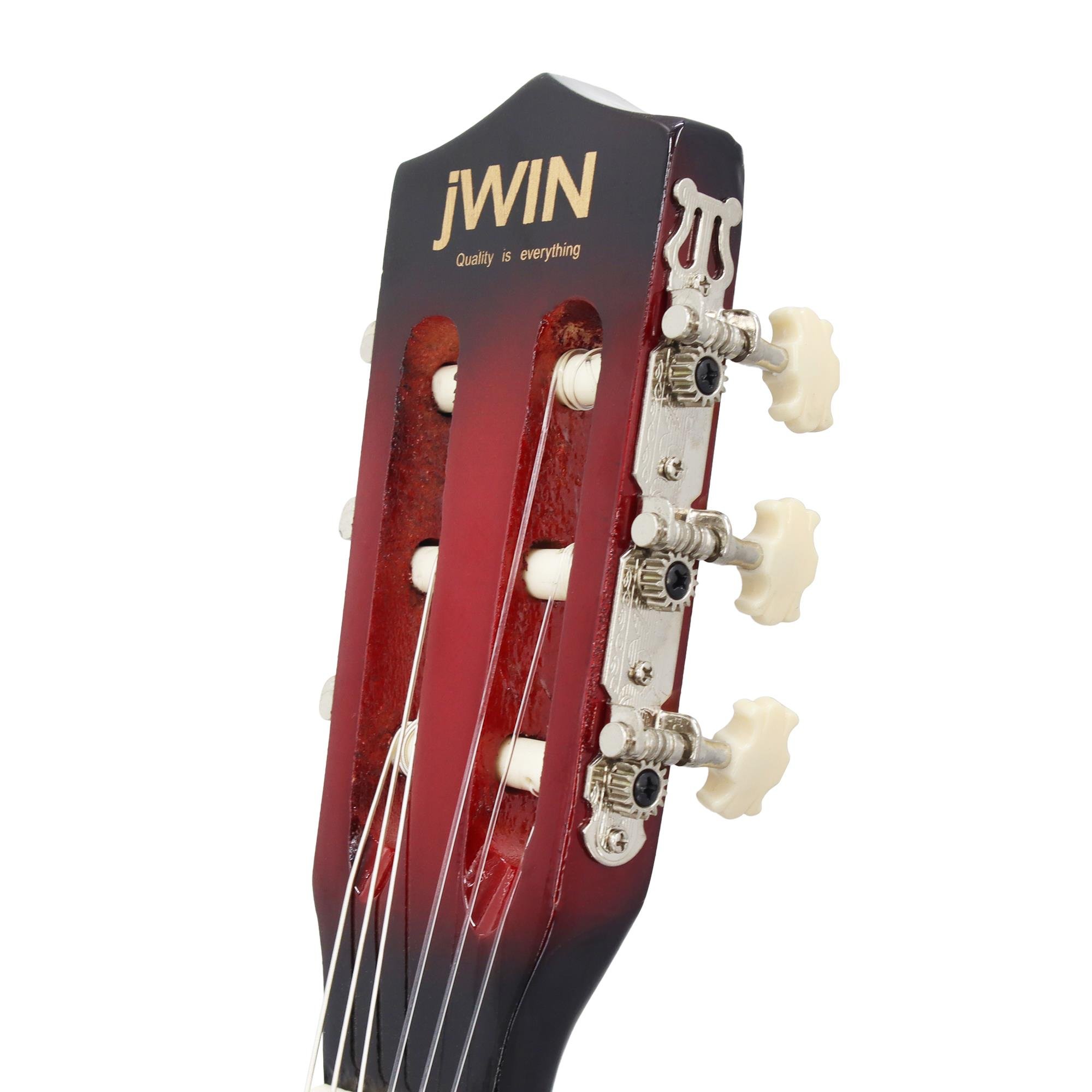 jWIN CG-3802 Klasik Gitar 100cm (Kılıf + Pena) - Kırmızı