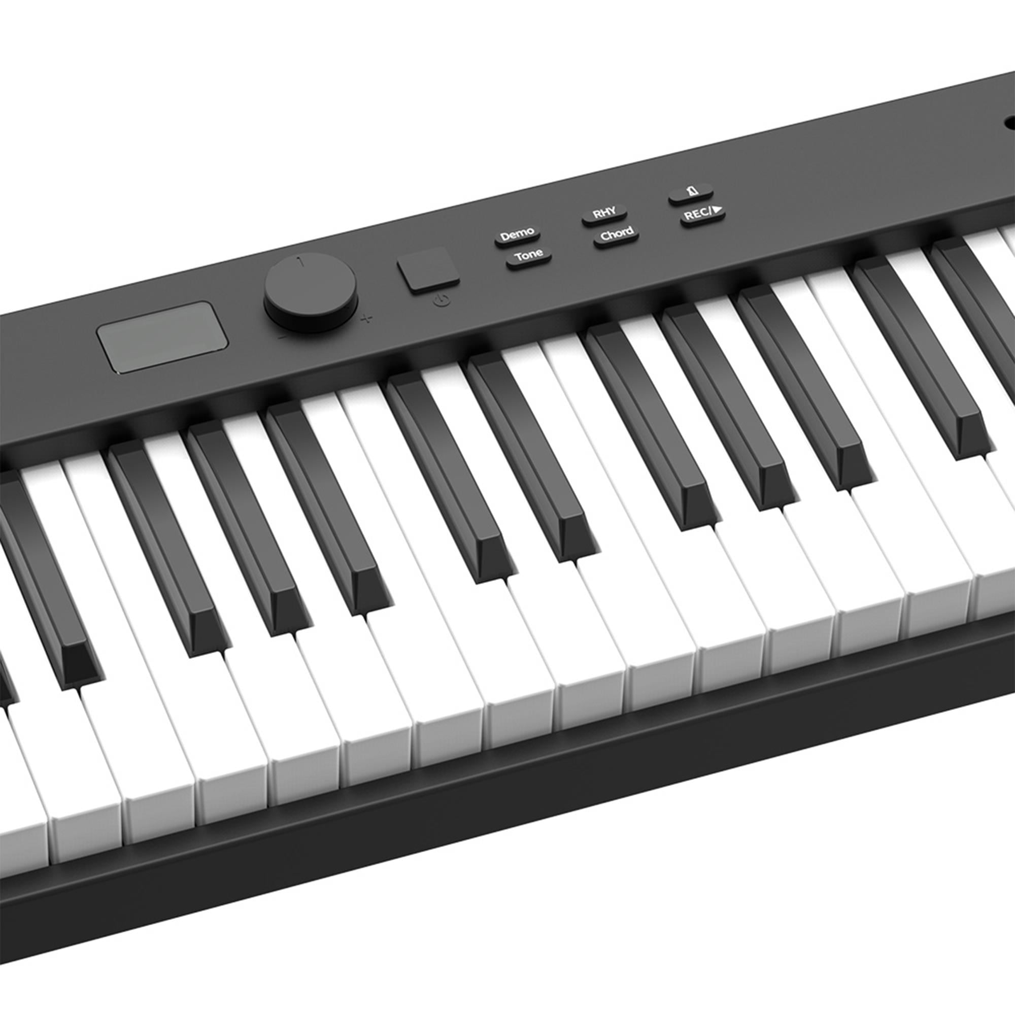 jWIN JDP-8830 Katlanabilir Bluetooth + Şarjlı Piyano - Siyah
