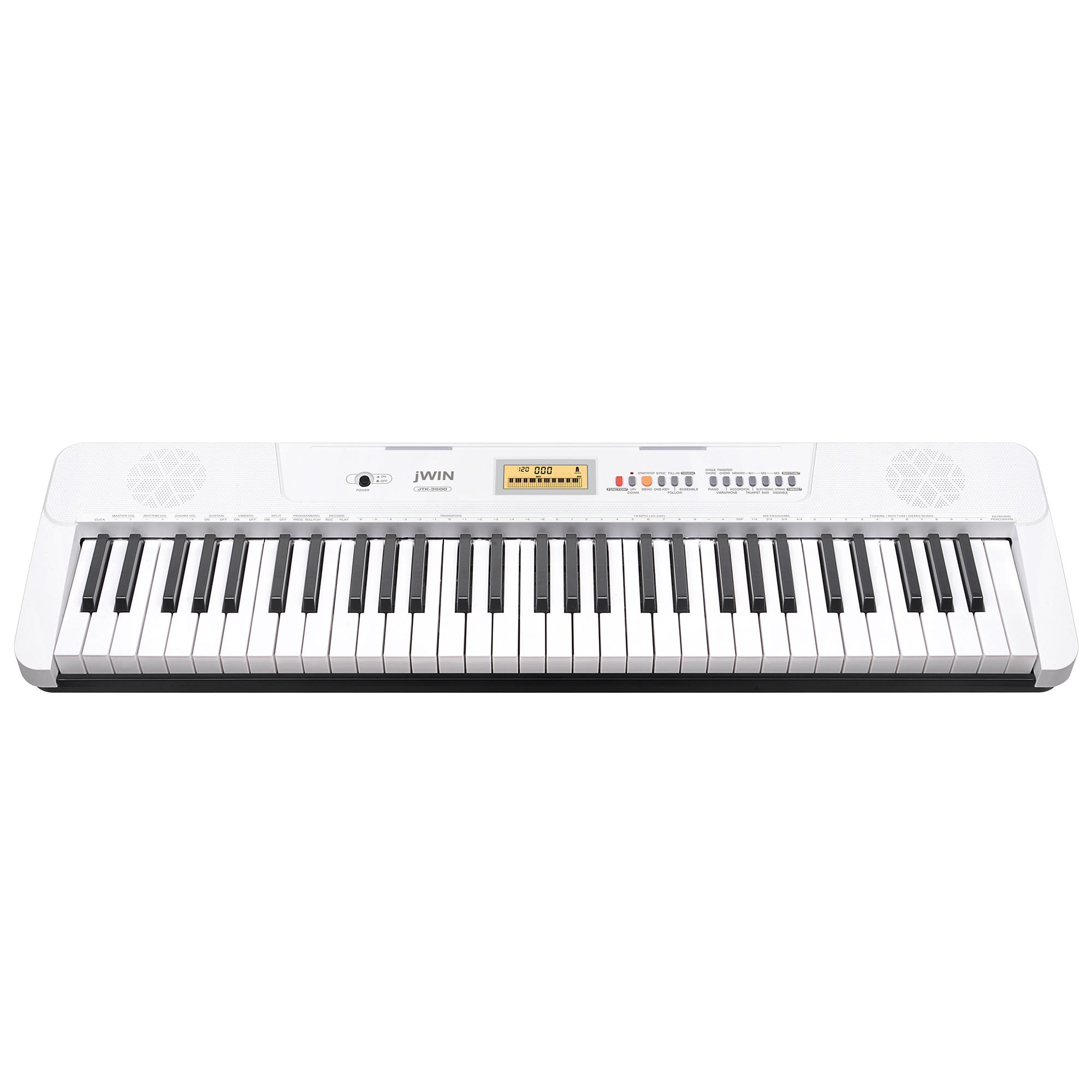 Jwin JTK-3500 61 Tuş Hassasiyetli 5 Oktav Org - Beyaz