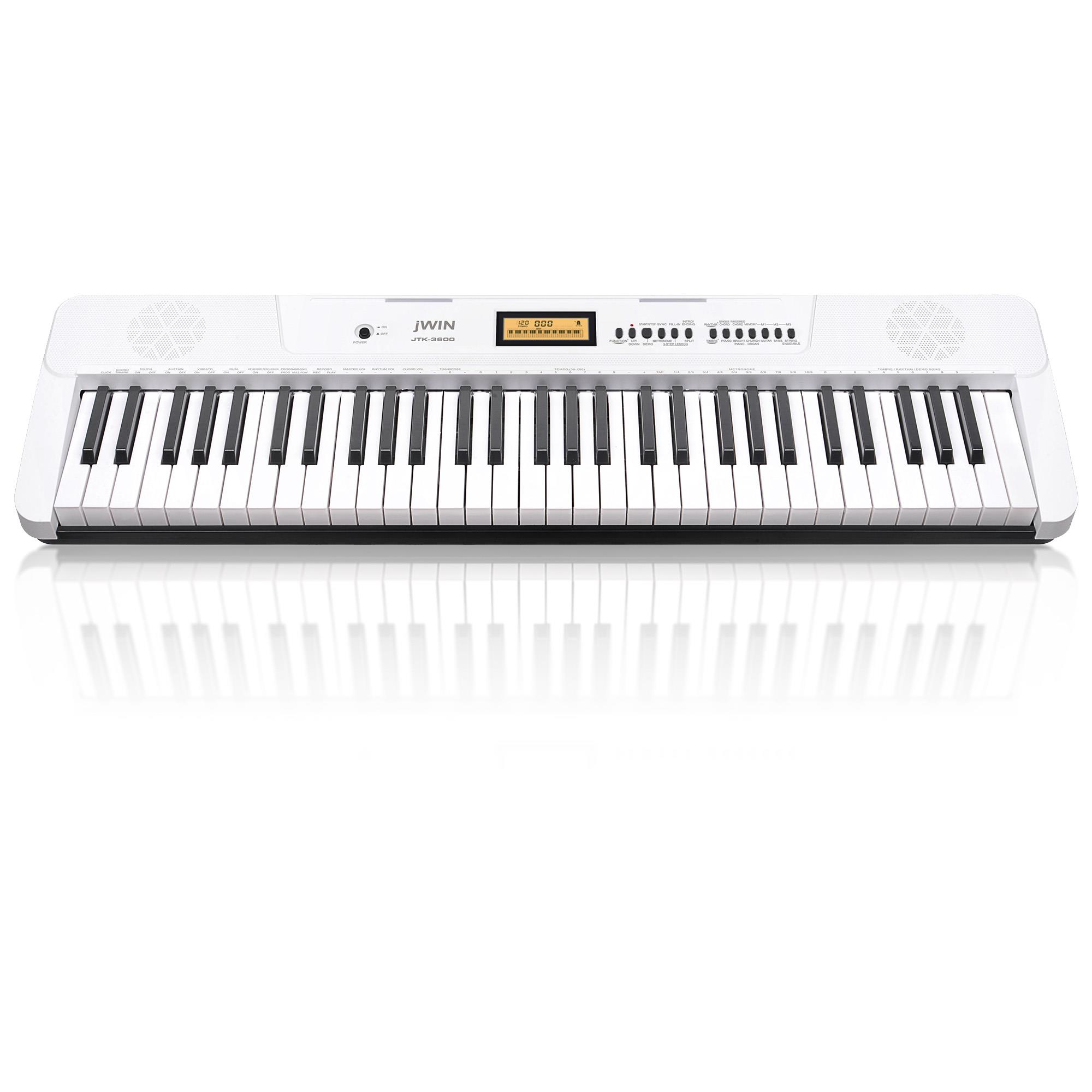 Jwin JTK-3600 61 Tuş Hassasiyetli 5 Oktav Org - Beyaz