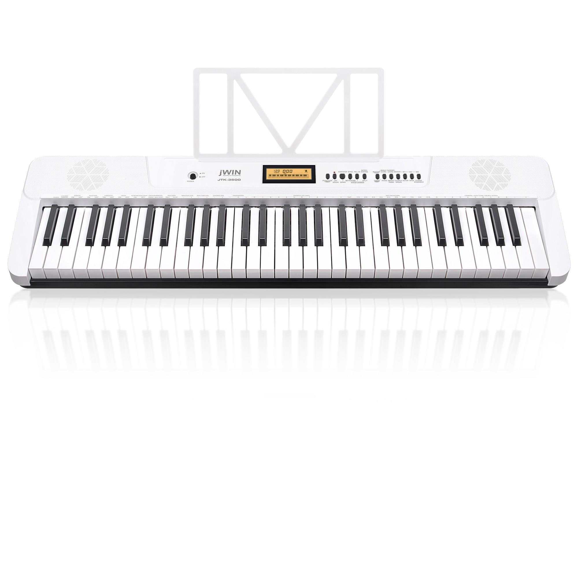 Jwin JTK-3600 61 Tuş Hassasiyetli 5 Oktav Org - Beyaz