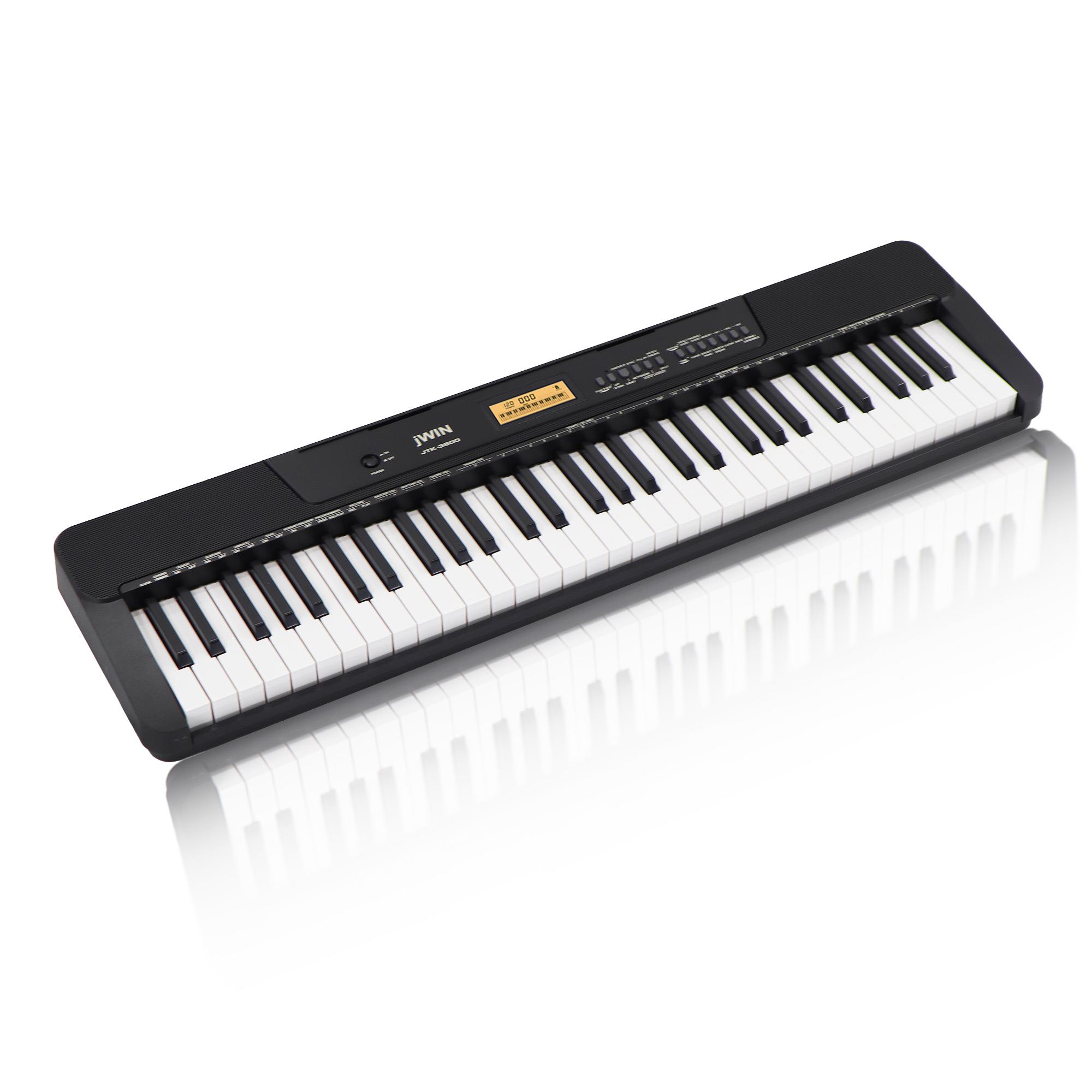 Jwin JTK-3600 61 Tuş Hassasiyetli 5 Oktav Org - Siyah