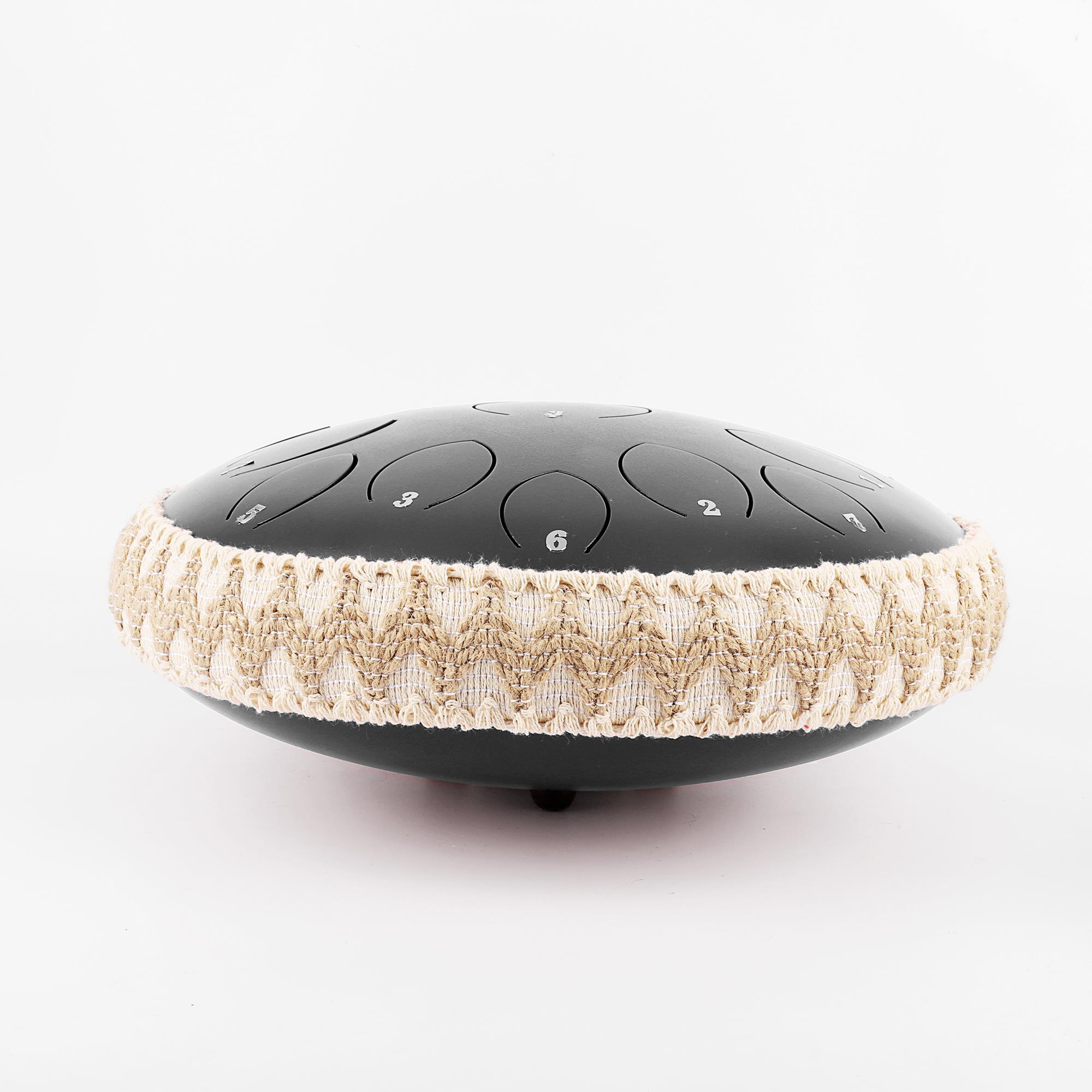 Jwin JTN-1415 14 Inç 15 Ses Ton Çelik Handpan Tongue Davulu - Siyah