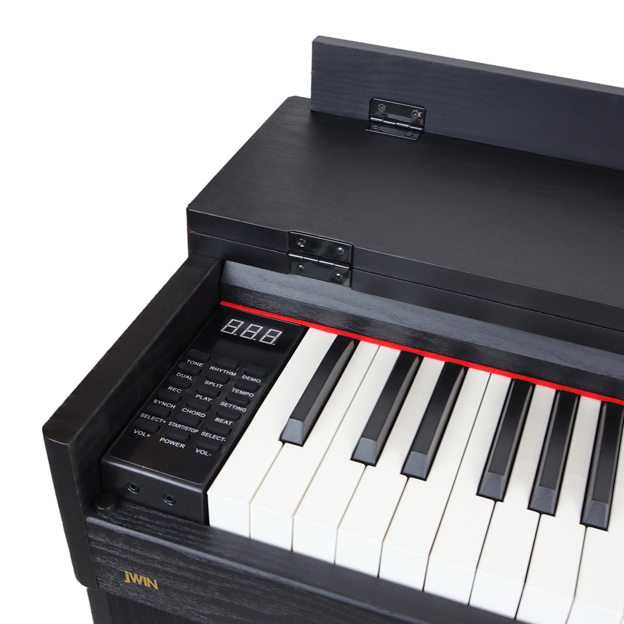 Jwin Sapphire SDP-130 Tuş Hassasiyetli 88 Tuşlu Dijital Piyano - Siyah + Tabure
