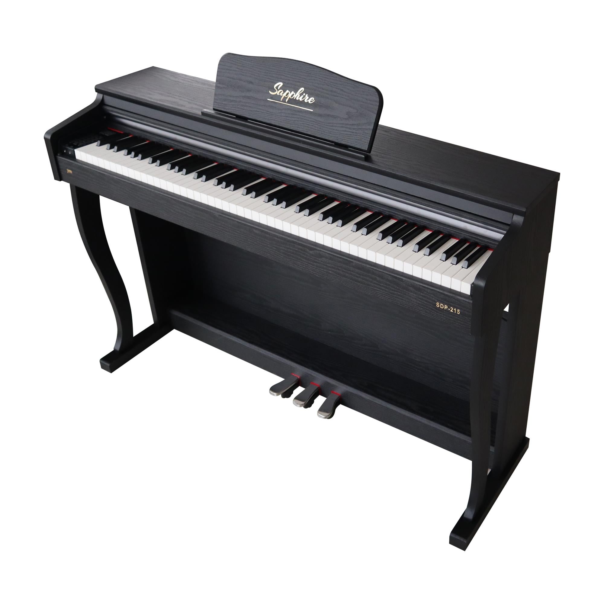 Jwin Sapphire SDP-215 Çekiç Aksiyonlu 88 Tuşlu Dijital Piyano + Tabure - Siyah