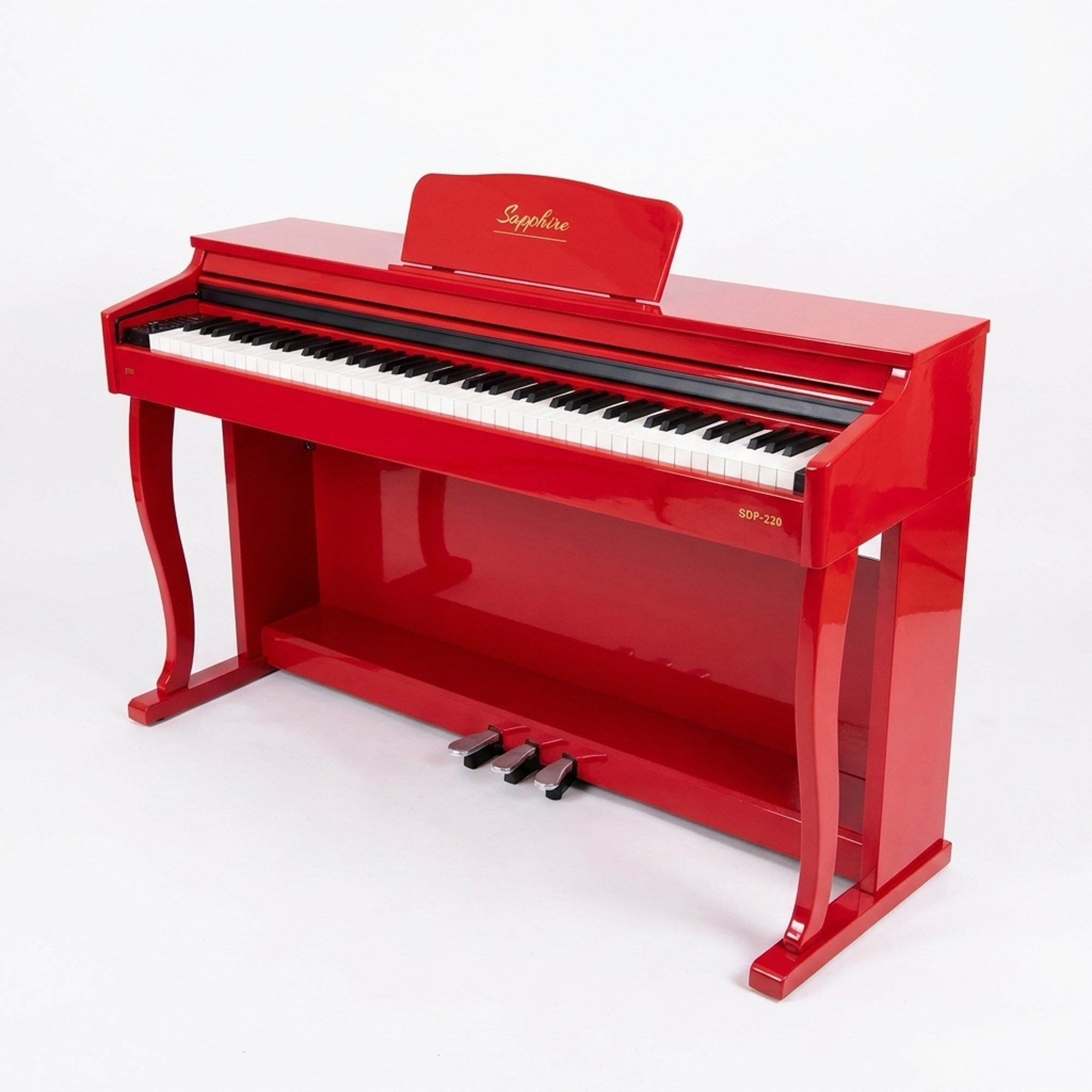 Jwin Sapphire SDP-220 Çekiç Aksiyonlu 88 Tuşlu Dijital Piyano - Kırmızı