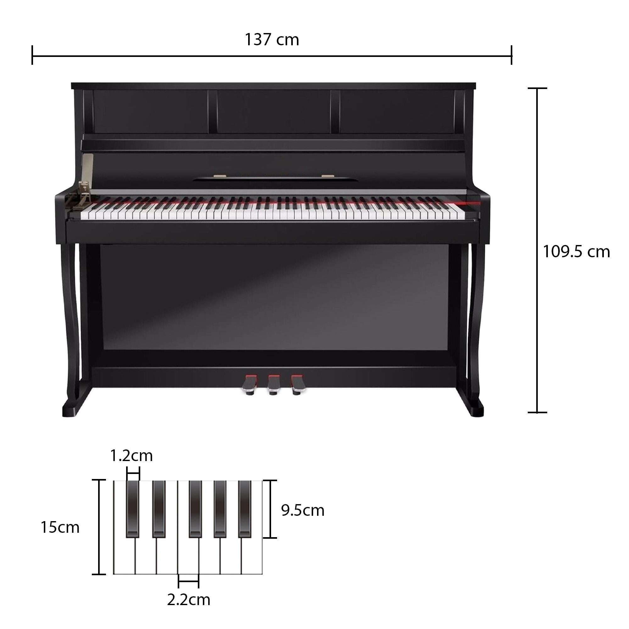 Jwin Sapphire SDP-650 Çekiç Aksiyonlu 88 Tuşlu Dijital Piyano - Siyah