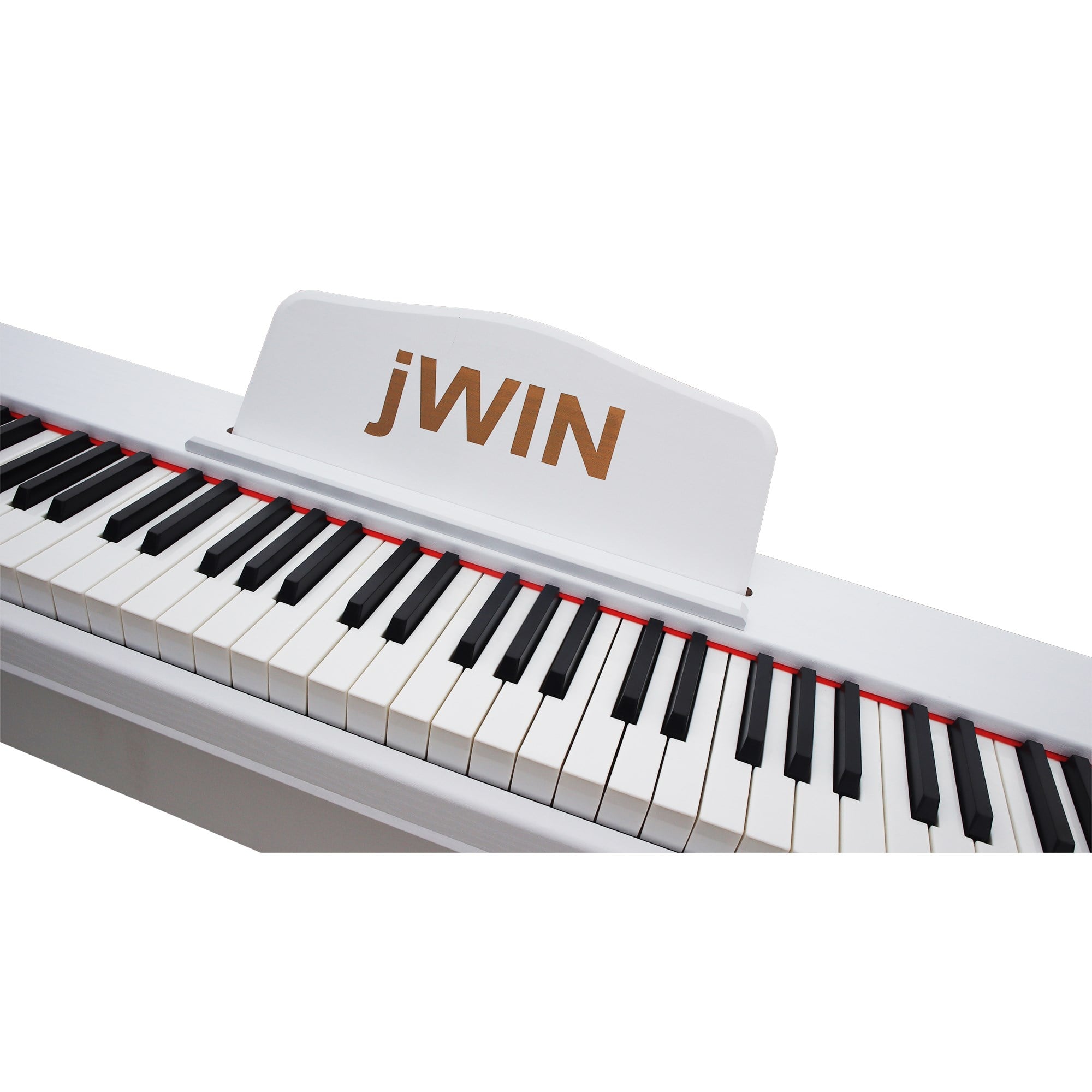 Jwin SDP-88 Tuş Hassasiyetli 88 Tuşlu Dijital Piyano + Tabure - Beyaz