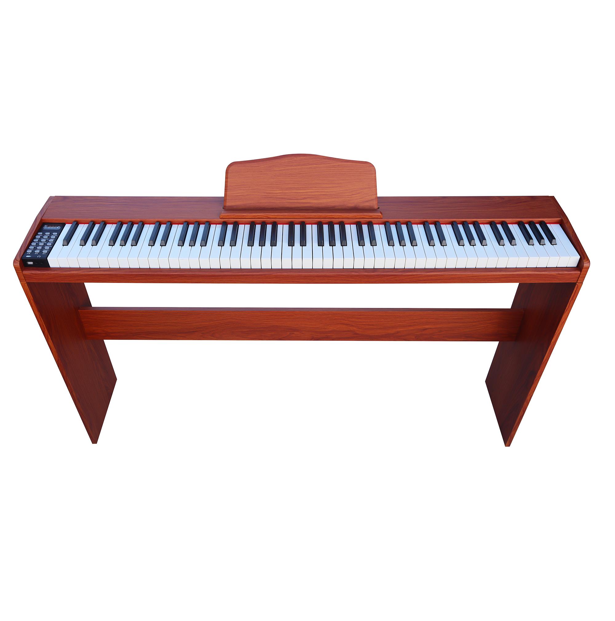 jWIN SDP-88 Tuş Hassasiyetli 88 Tuşlu Dijital Piyano - Kahverengi