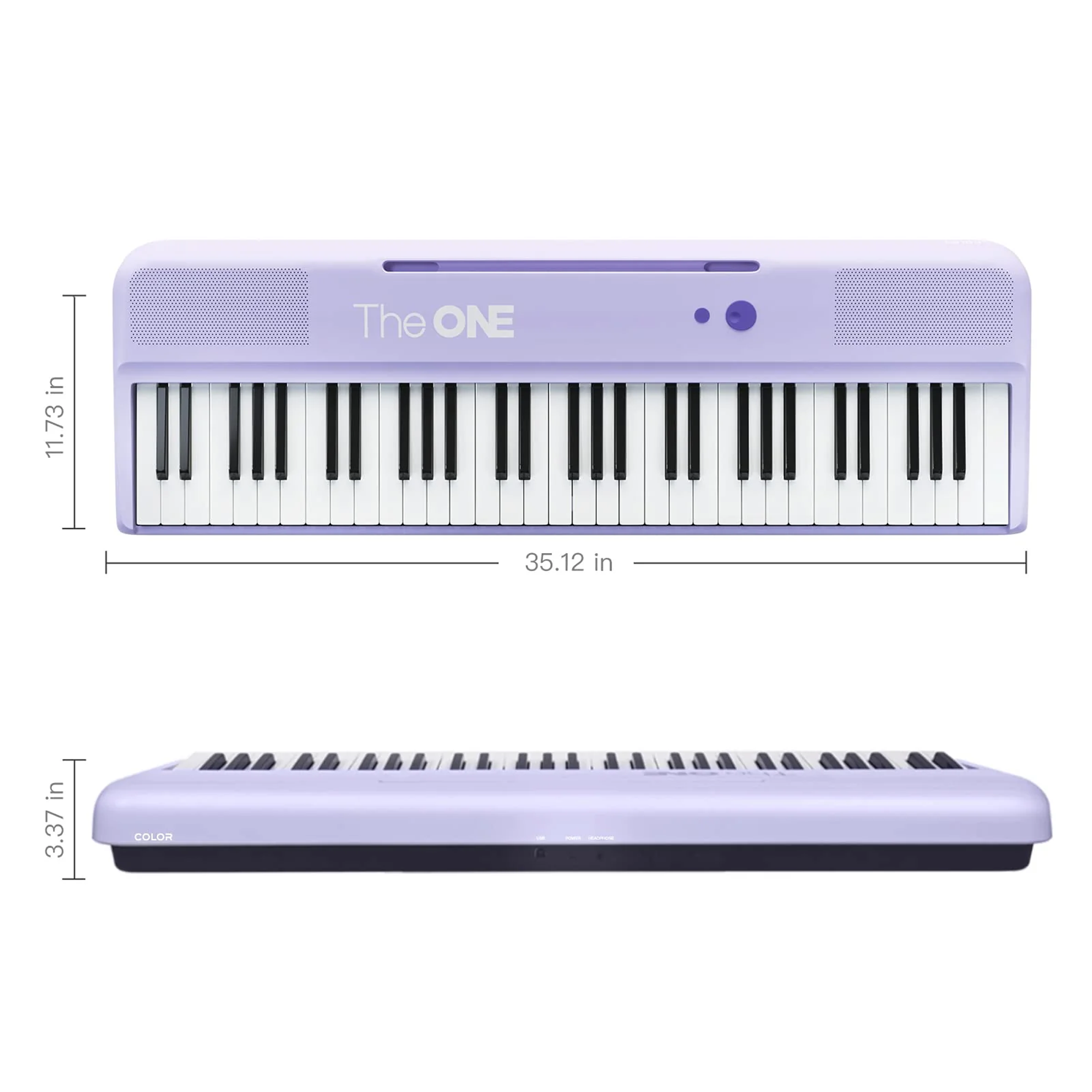 The ONE SK-COLOR Akıllı Taşınabilir 61 Işıklı Tuşlu Bluetooth Org - Siyah
