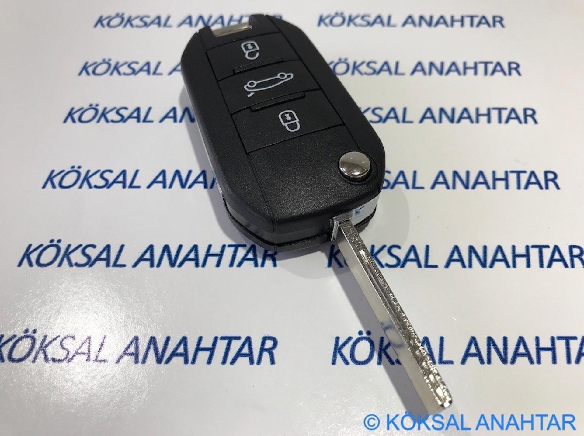 Citroen C-Elysée 3 Tuşlu Kumanda Kabı
