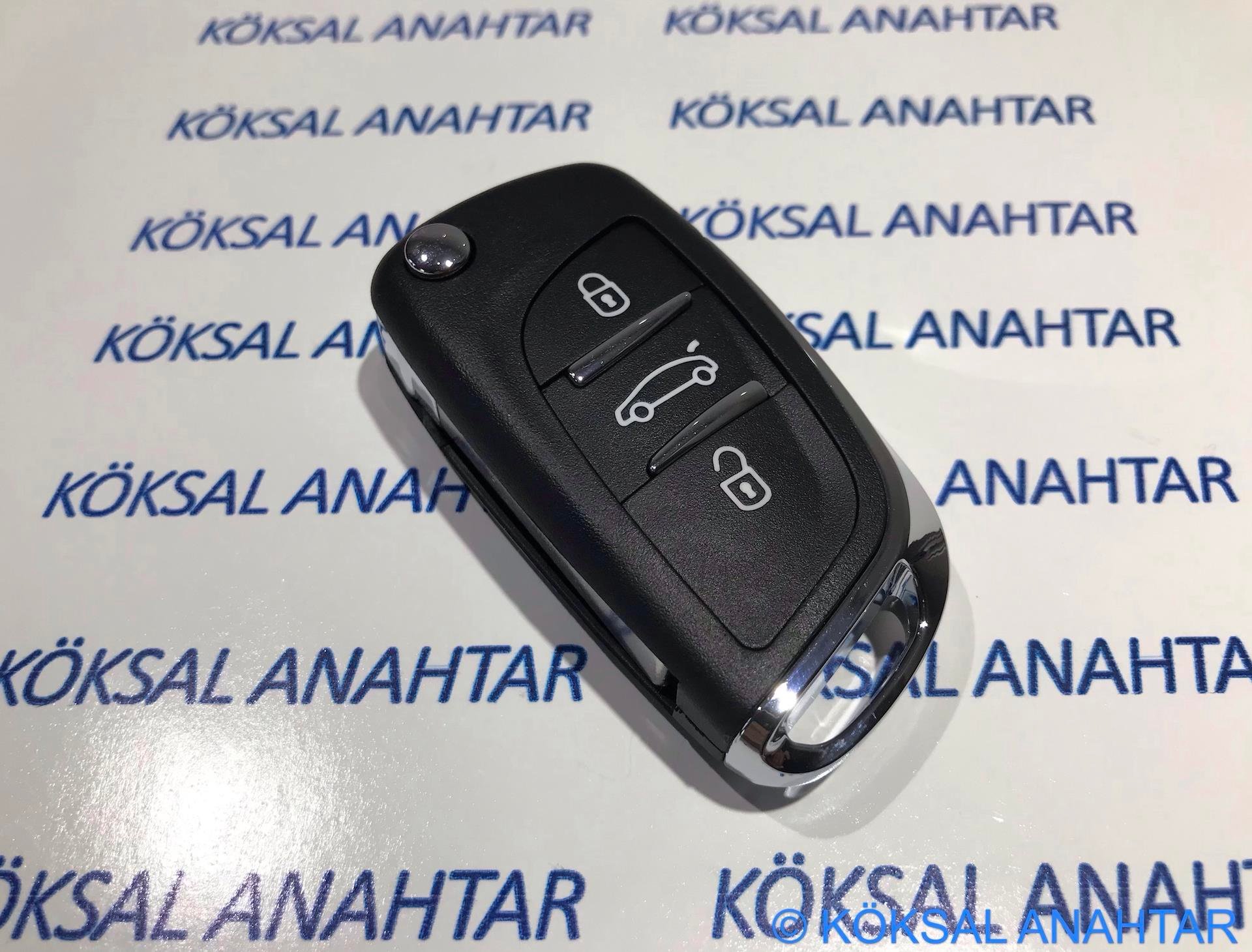 Peugeot Peugeot 307 308 407 607 3 Tuşlu Dolu Kumanda