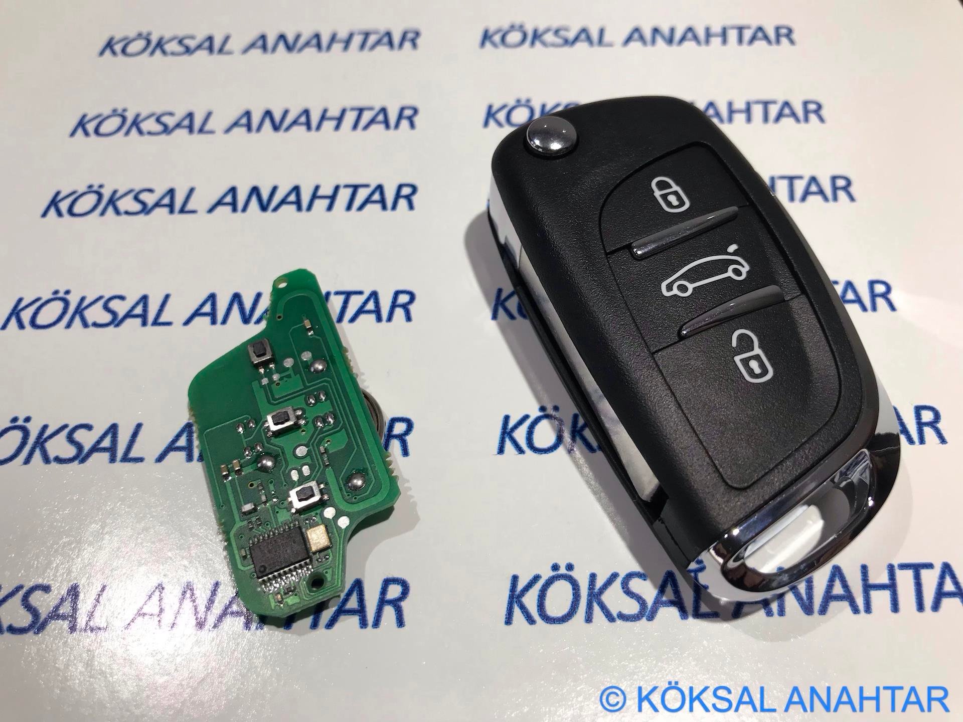 Peugeot Peugeot 307 308 407 607 3 Tuşlu Dolu Kumanda