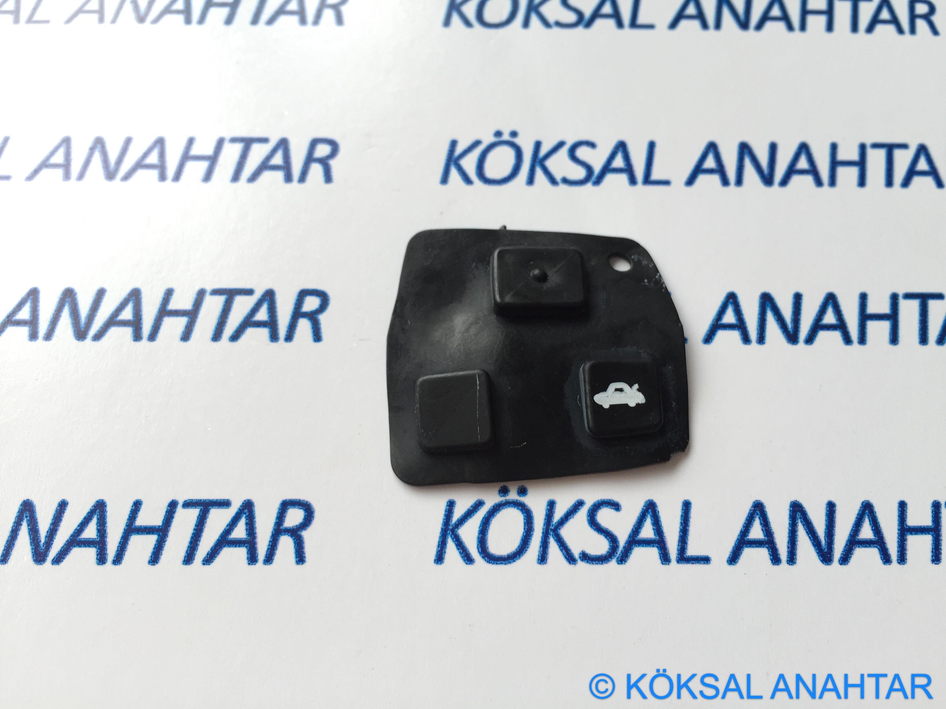ToyotaToyota Uyumlu 3 Tuşlu Kumanda Silikon Buton Takımı