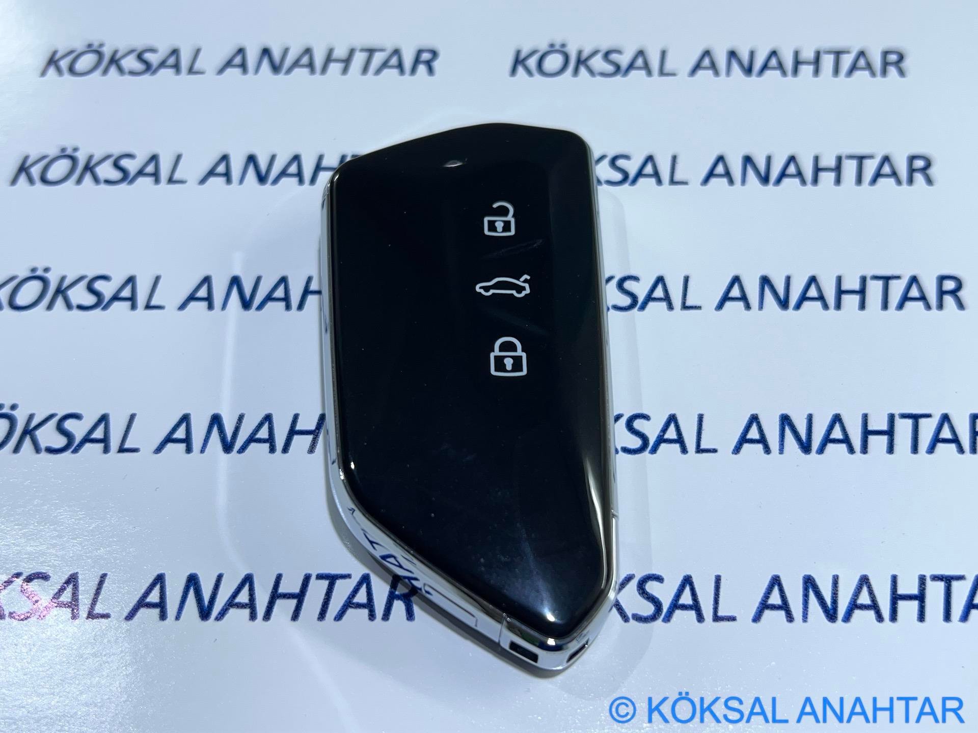 VolkswagenVolkswagen Golf 7, Passat, Polo, T-roc, T-cross, Taigo Keyless Start & Stop Sustalı Anahtarlı Modeller Için Yeni Tip Kumanda Kabı