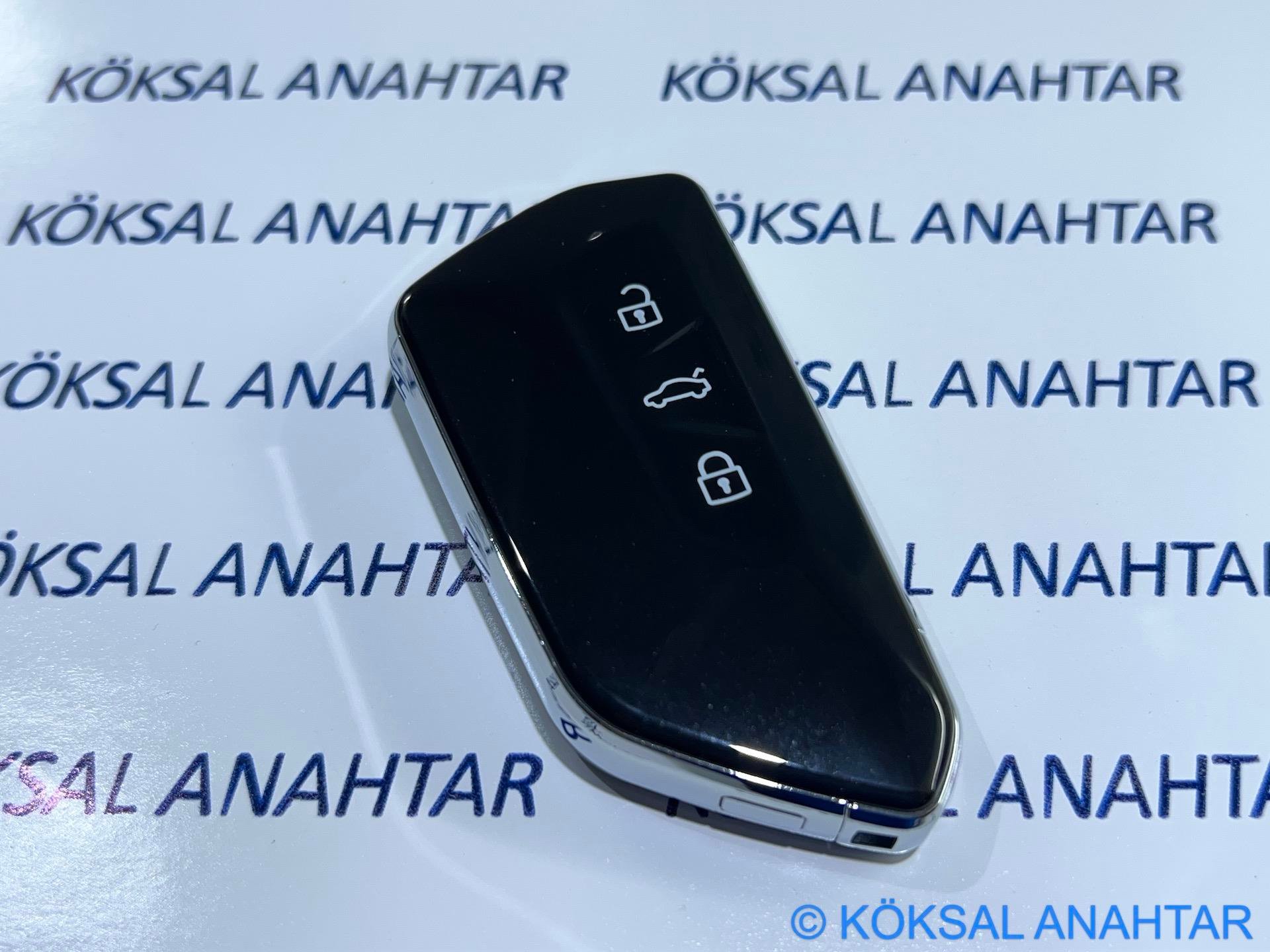 VolkswagenVolkswagen Golf 7, Passat, Polo, T-roc, T-cross, Taigo Keyless Start & Stop Sustalı Anahtarlı Modeller Için Yeni Tip Kumanda Kabı