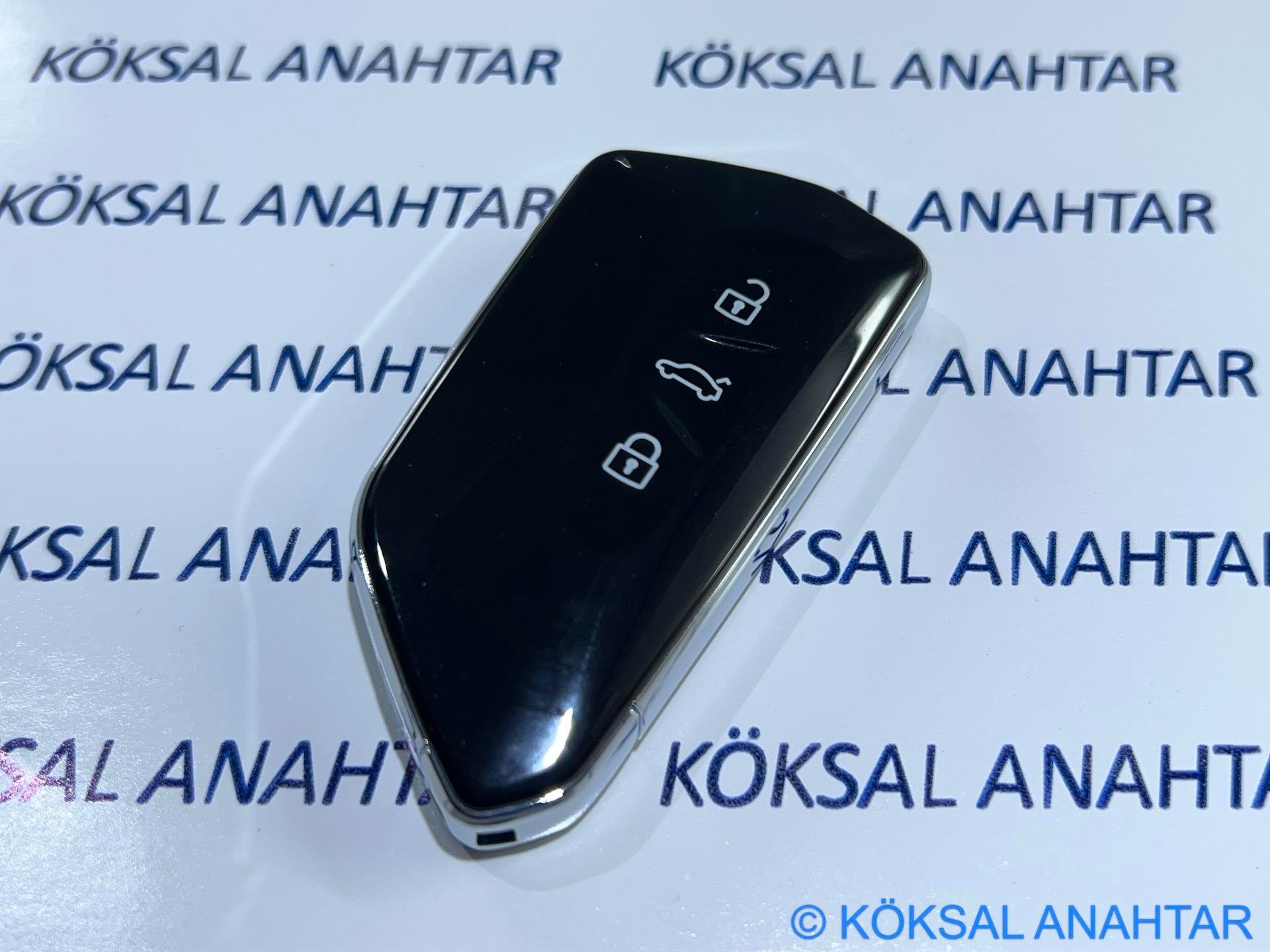 VolkswagenVolkswagen Golf 7, Passat, Polo, T-roc, T-cross, Taigo Keyless Start & Stop Sustalı Anahtarlı Modeller Için Yeni Tip Kumanda Kabı