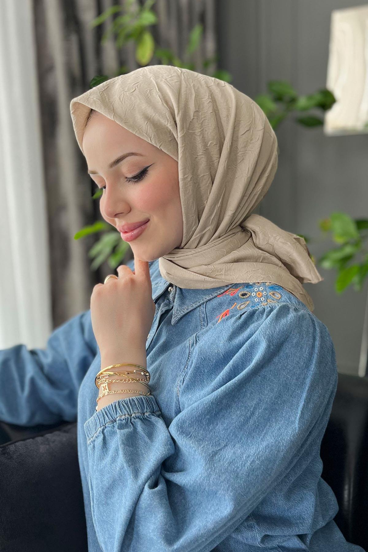 Aker Bambu Kraş Eşarp - 6060800-932