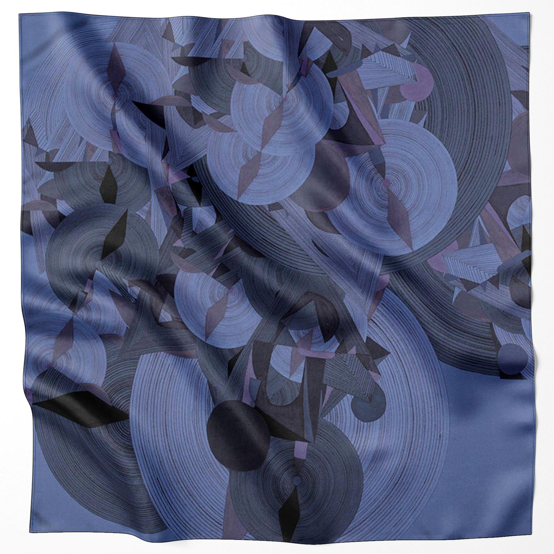 Aker Bosphorus Serisi, Çift Taraflı İpek Eşarp - 8381712-922 - Tivil