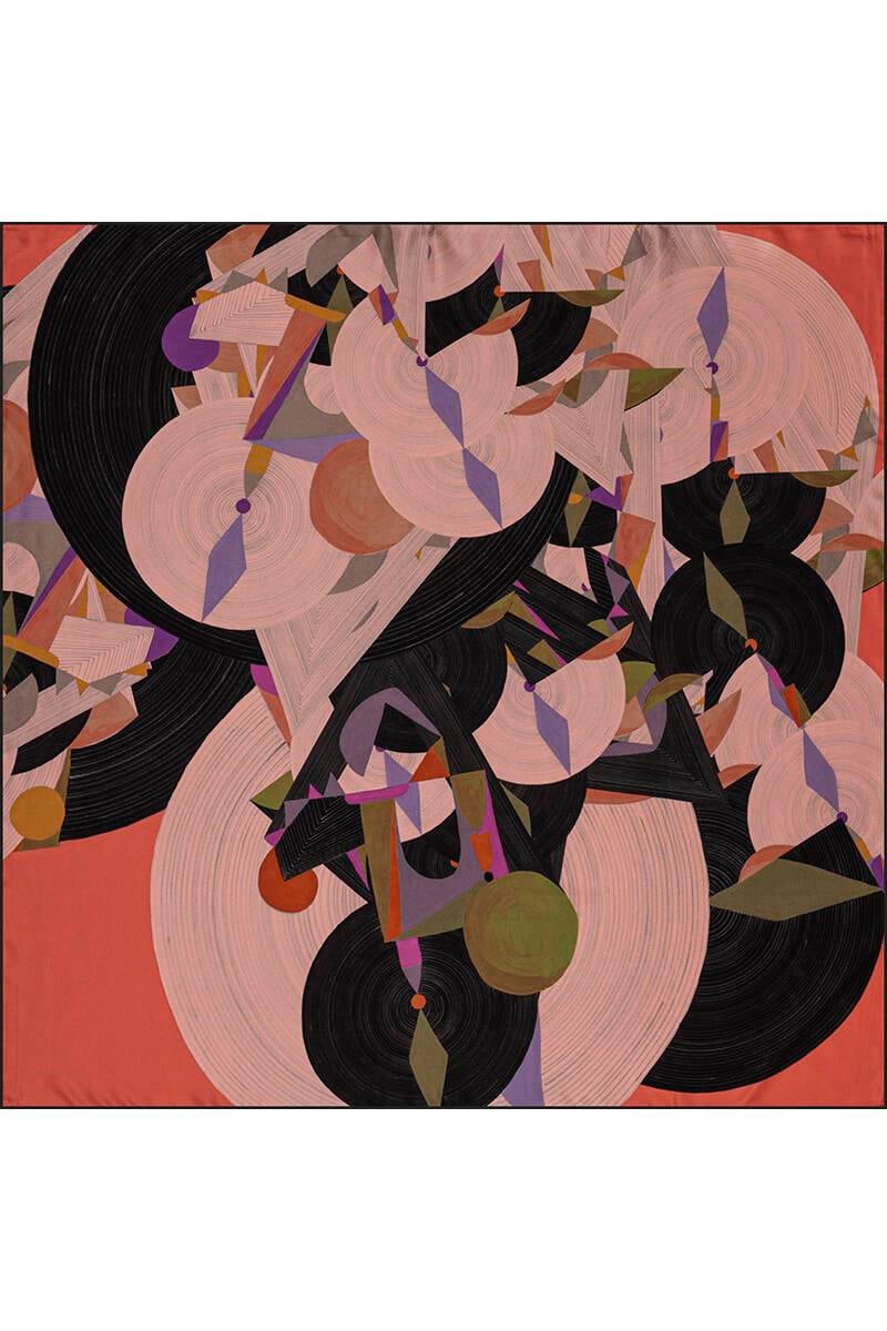 Aker Bosphorus Serisi, Çift Taraflı İpek Eşarp - 8381712-913 - Tivil