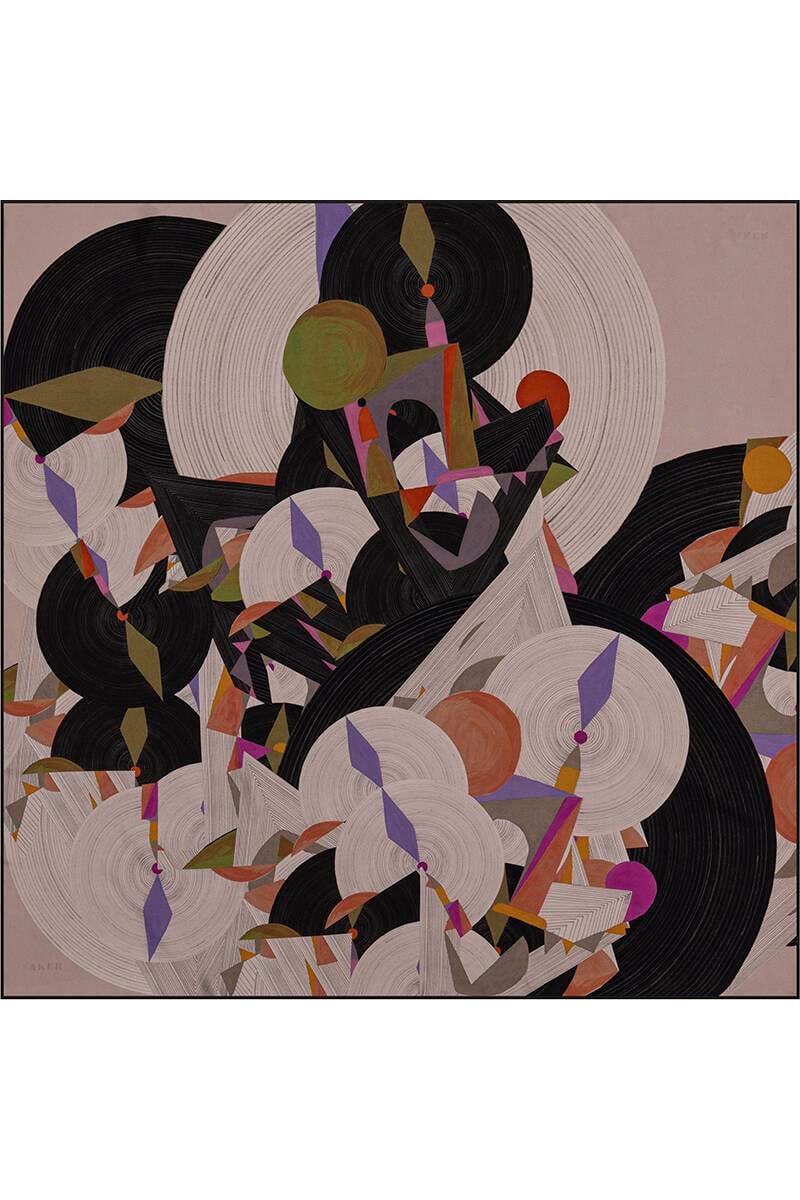 Aker Bosphorus Serisi, Çift Taraflı İpek Eşarp - 8381712-912 - Tivil