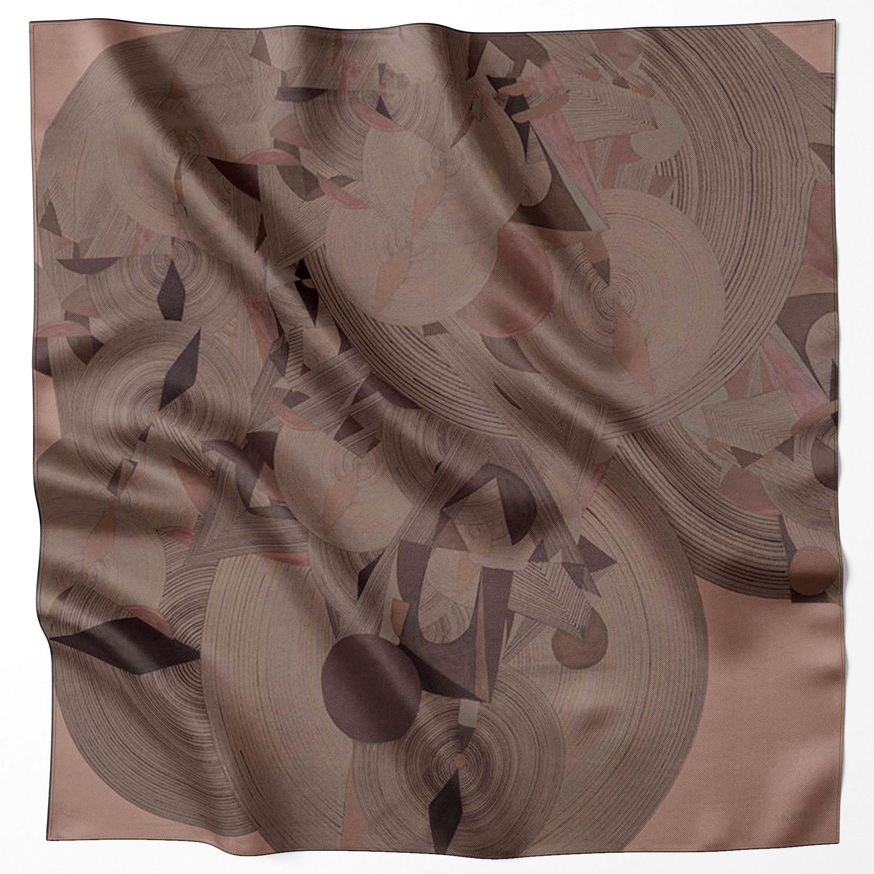 Aker Bosphorus Serisi, Çift Taraflı İpek Eşarp - 8381712-911 - Tivil