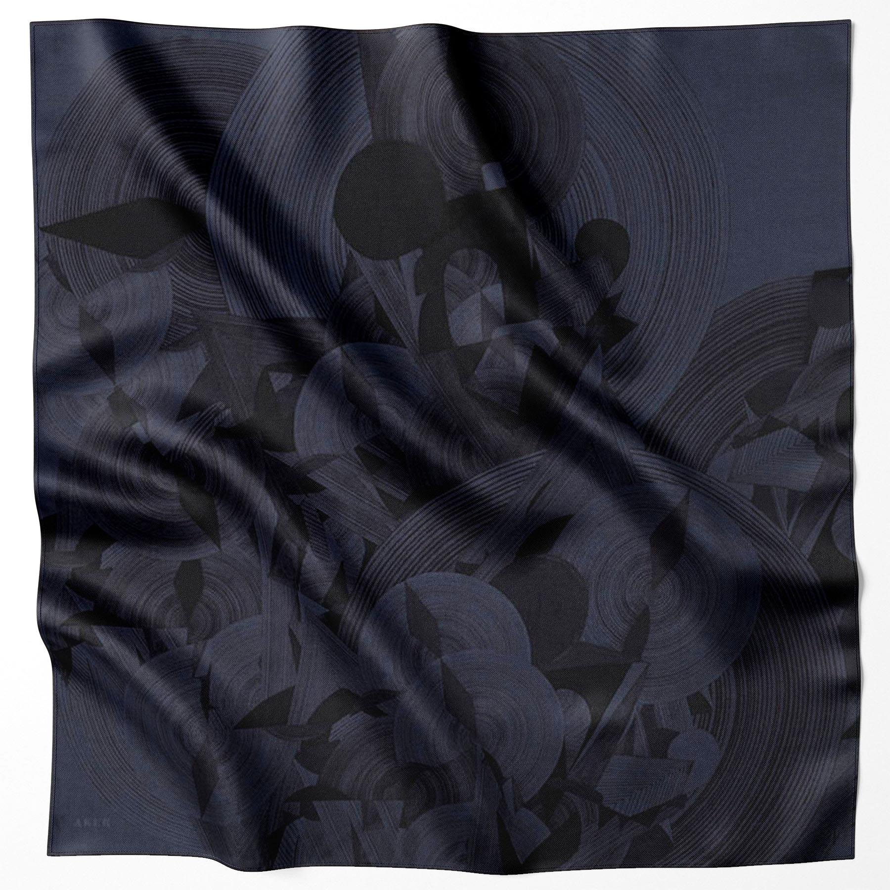 Aker Bosphorus Serisi, Çift Taraflı İpek Eşarp - 8381712-921 - Tivil