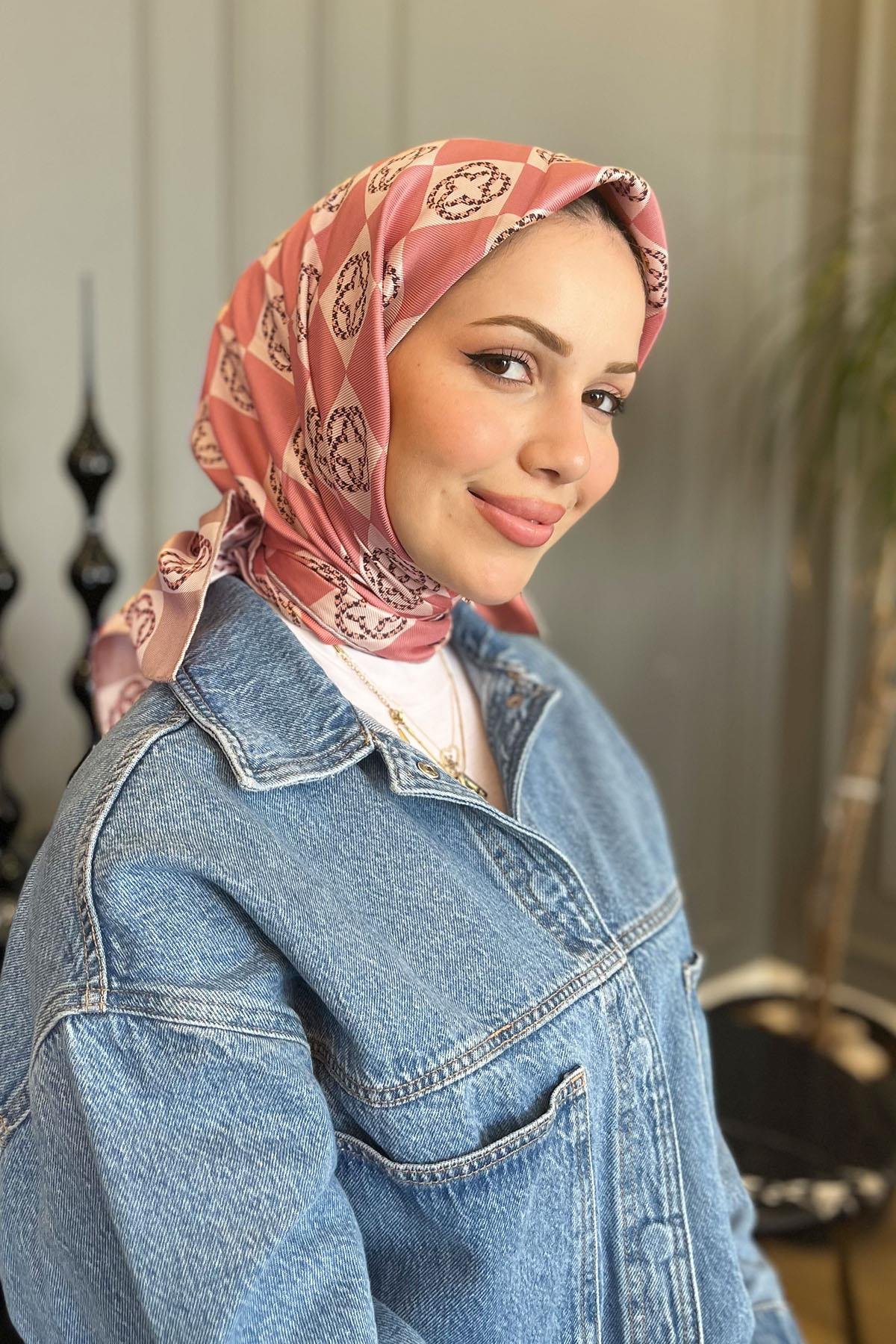 Aker Bosphorus Serisi, Çift Taraflı İpek Eşarp - 8914712-931 - Tivil