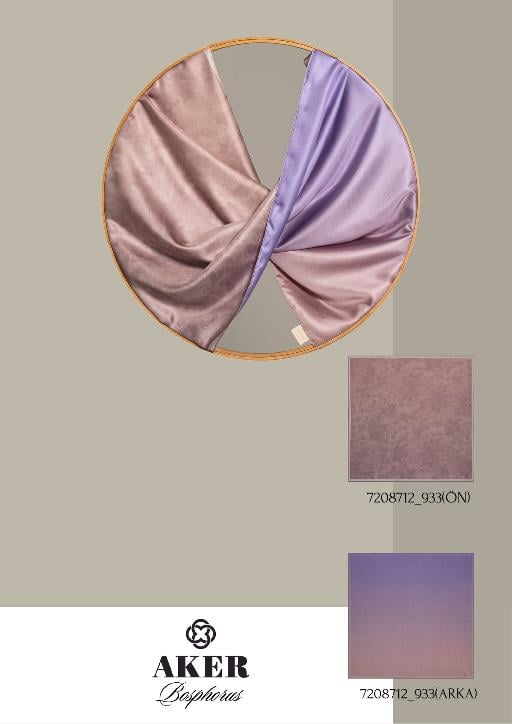 Aker Bosphorus Serisi, Çift Taraflı İpek Eşarp - 7208712-933 - Tivil