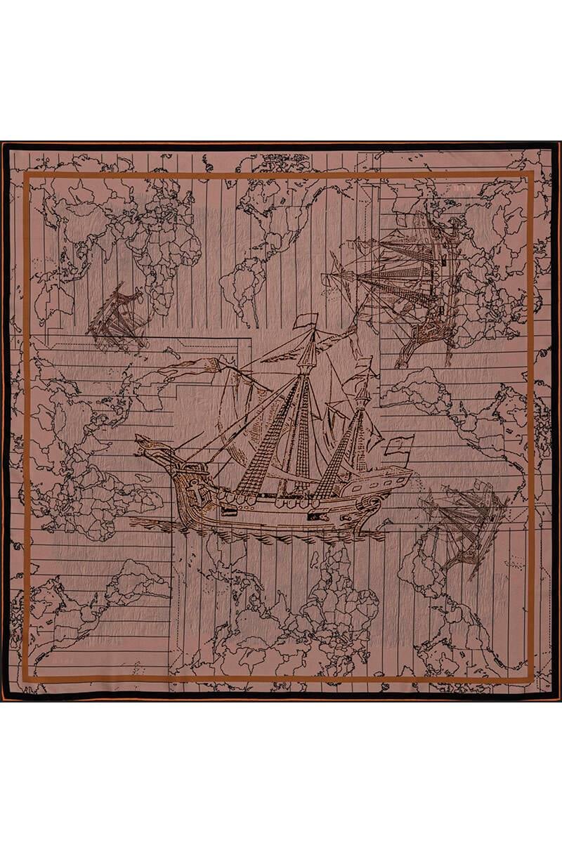 Aker Bosphorus Serisi, Çift Taraflı İpek Eşarp - 8812712-912 - Tivil