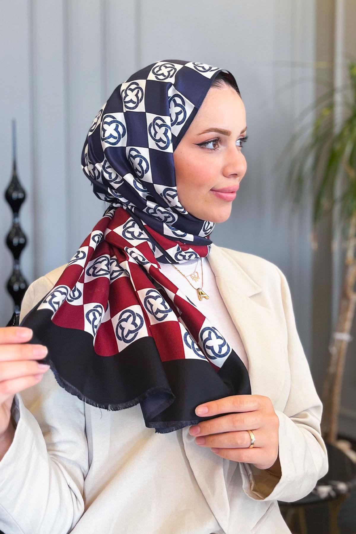 Aker Bosphorus Serisi, Çift Taraflı İpek Şal - 8914711-921 - Tivil