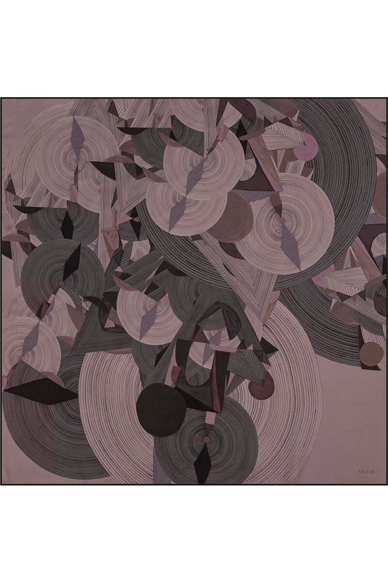 Aker Bosphorus Serisi, Çift Taraflı İpek Eşarp - 8381712-912 - Tivil