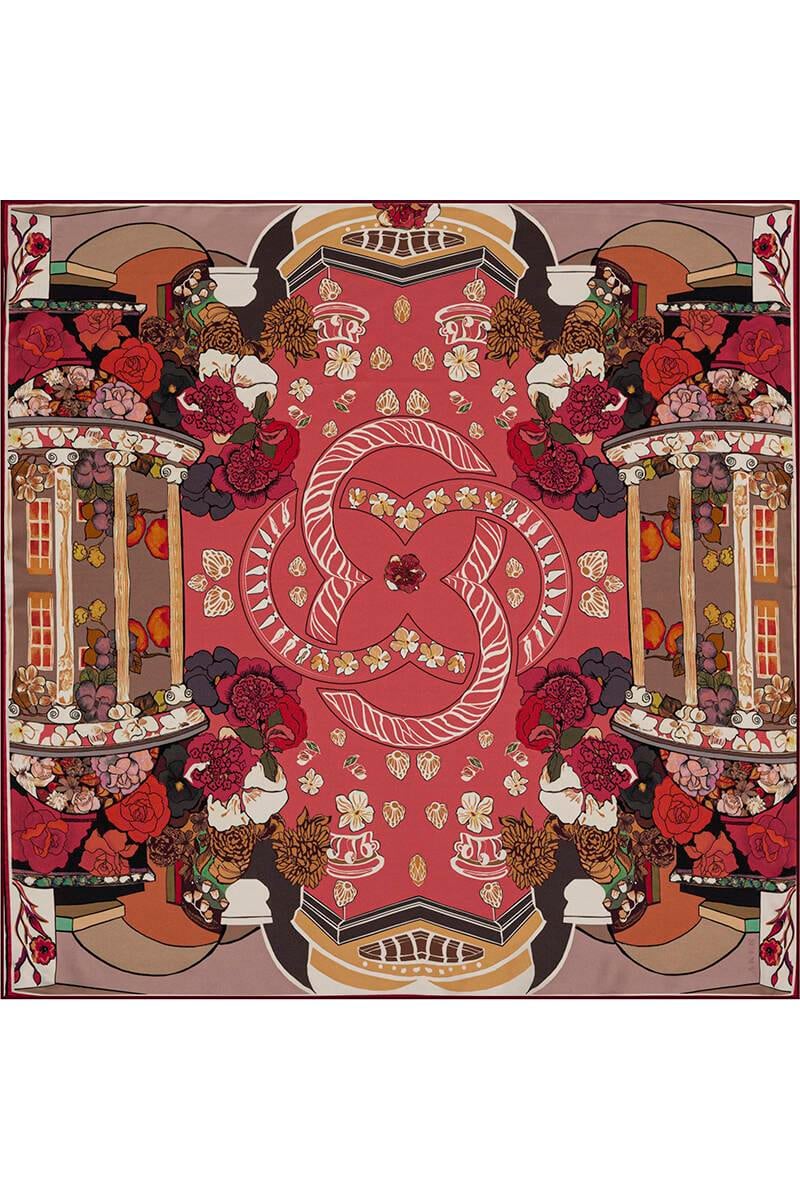 Aker Bosphorus Serisi, Çift Taraflı İpek Eşarp - 8834712-912 - Tivil