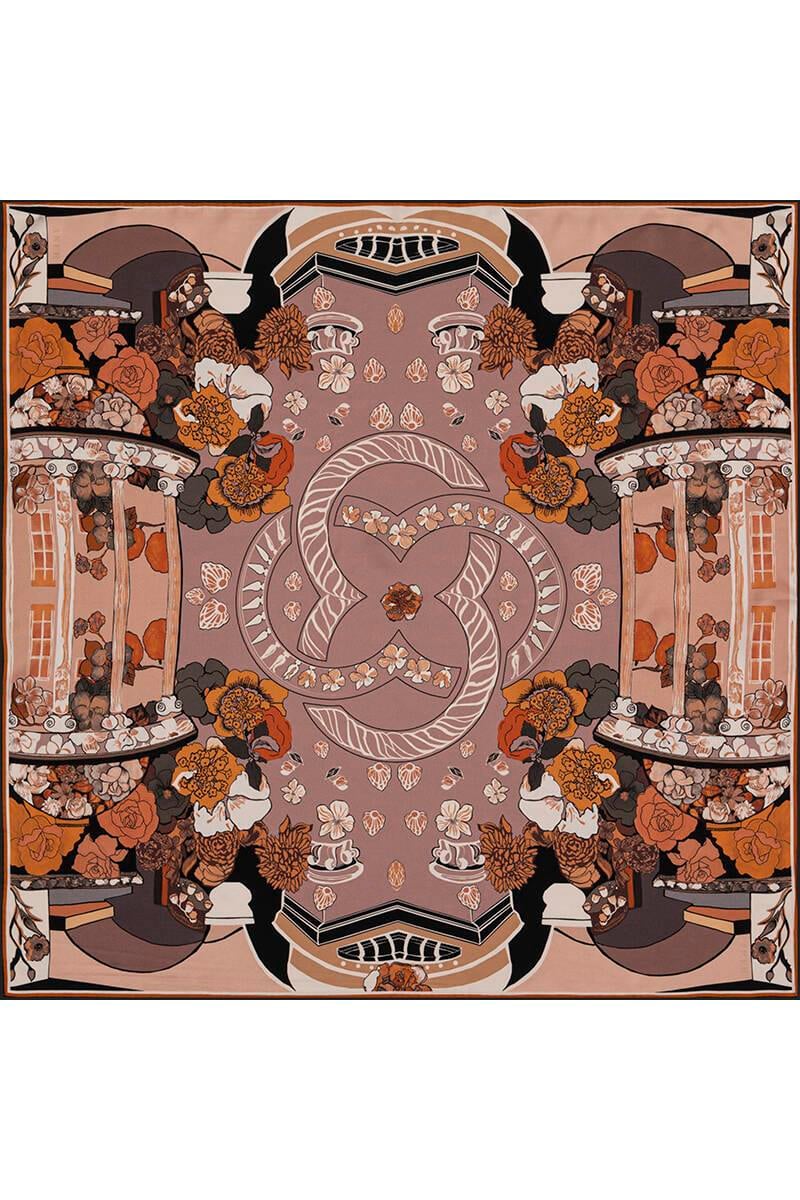 Aker Bosphorus Serisi, Çift Taraflı İpek Eşarp - 8834712-931 - Tivil