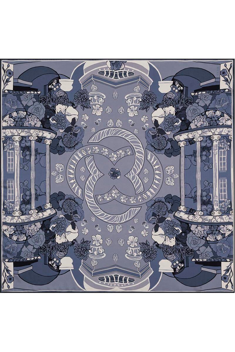 Aker Bosphorus Serisi, Çift Taraflı İpek Eşarp - 8834712-921 - Tivil