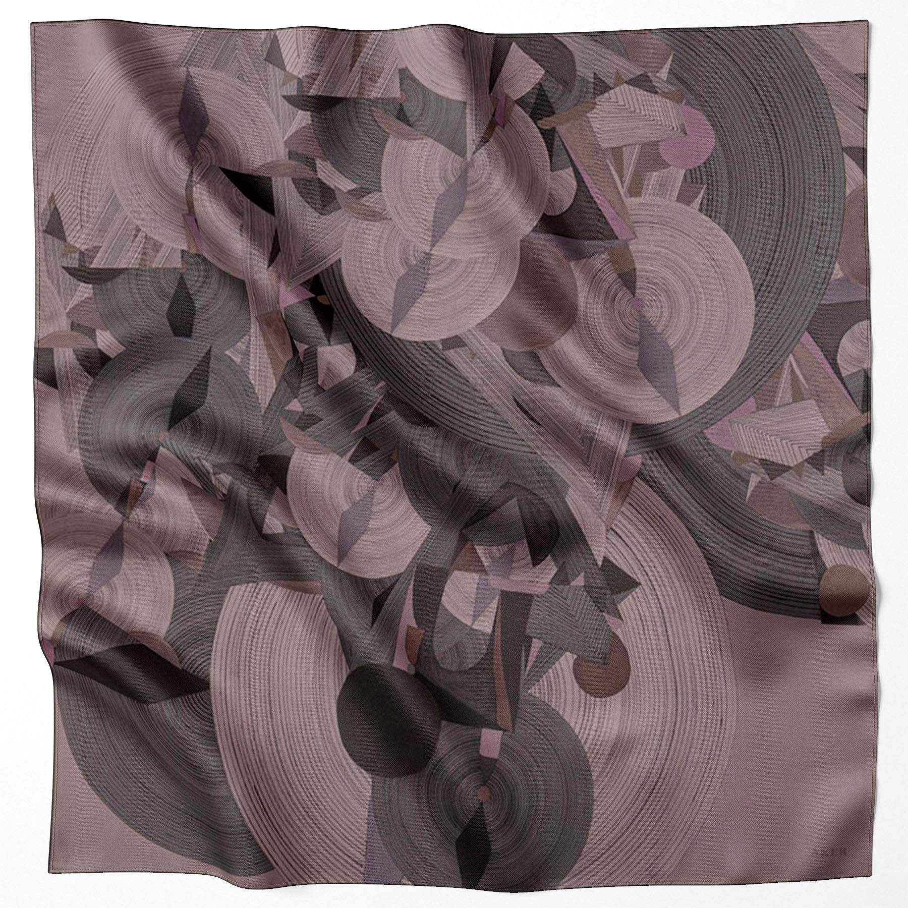 Aker Bosphorus Serisi, Çift Taraflı İpek Eşarp - 8381712-912 - Tivil