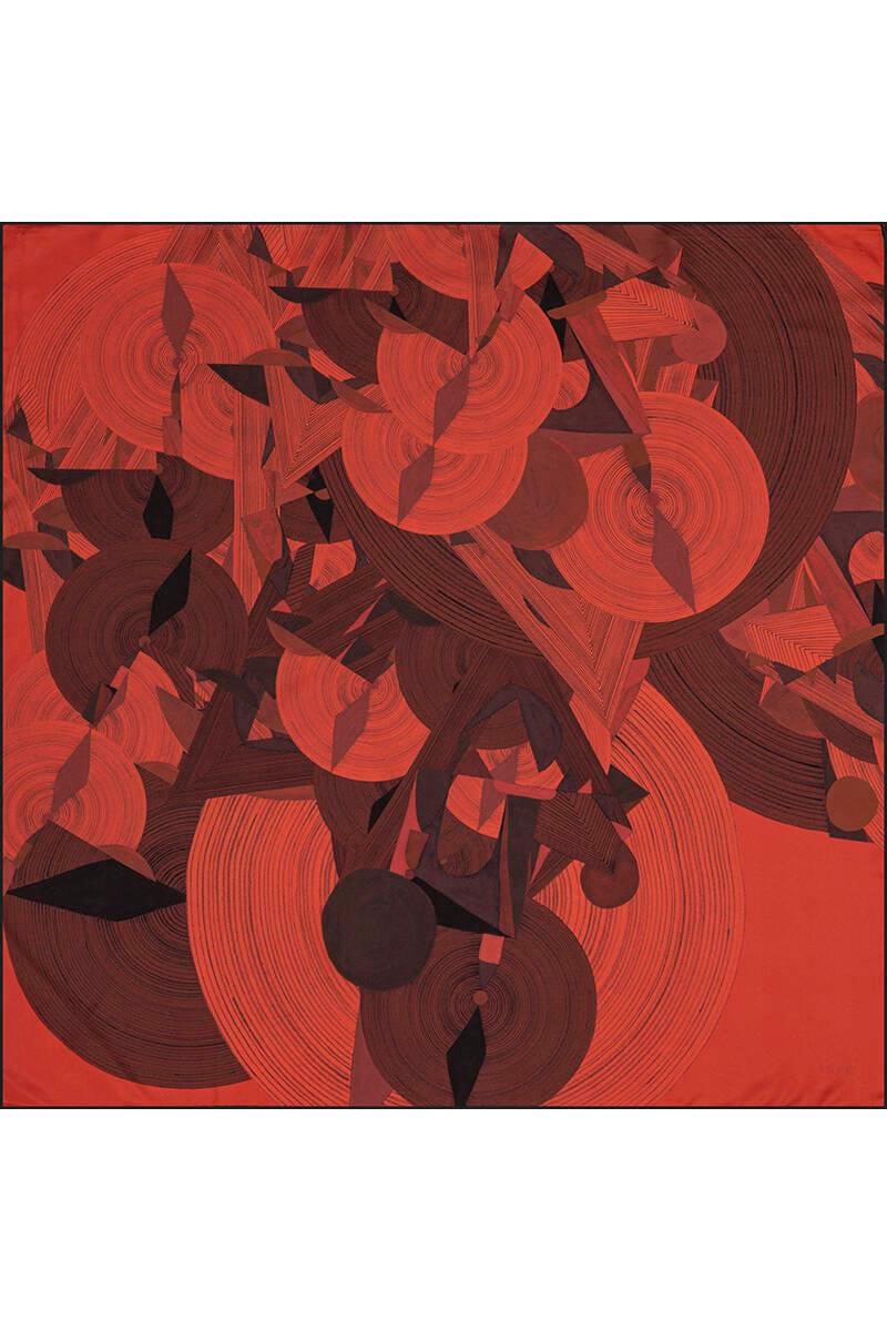 Aker Bosphorus Serisi, Çift Taraflı İpek Eşarp - 8381712-913 - Tivil