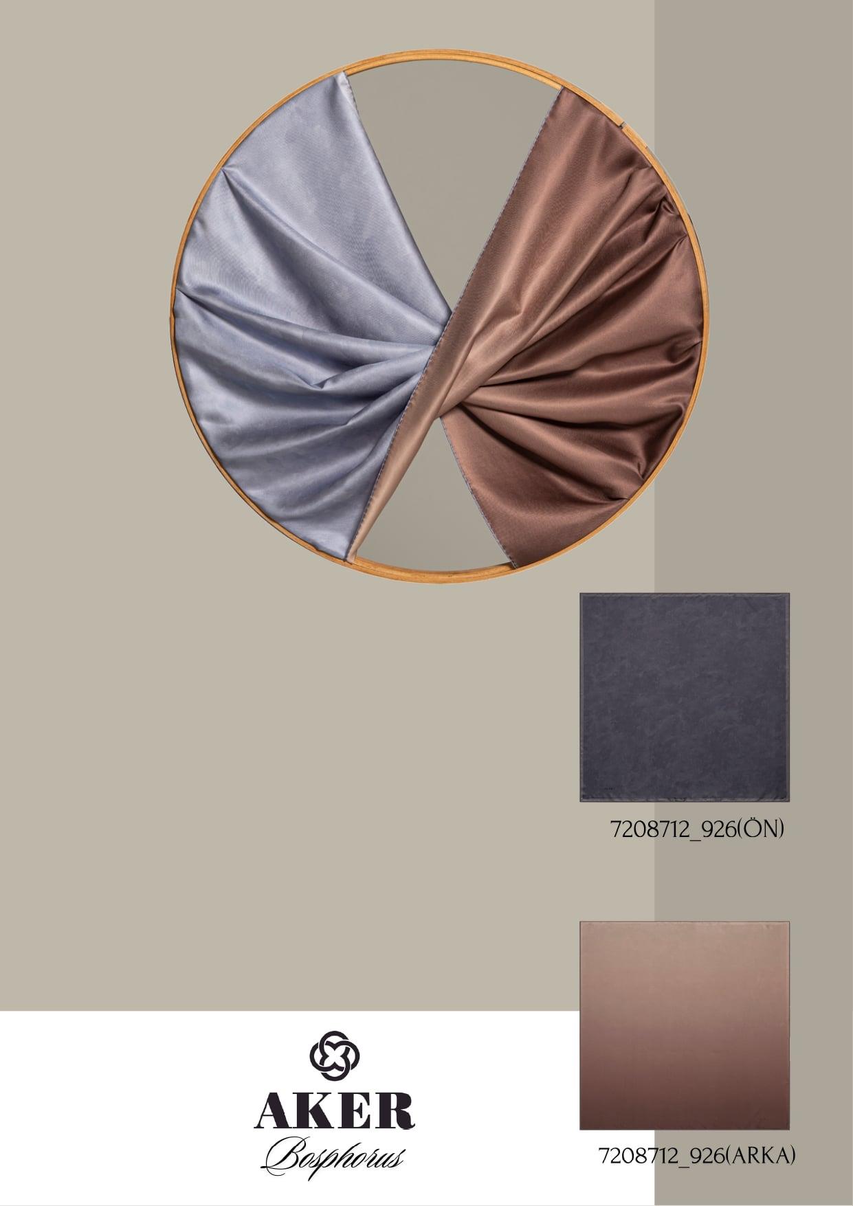 Aker Bosphorus Serisi, Çift Taraflı İpek Eşarp - 7208712-926 - Tivil