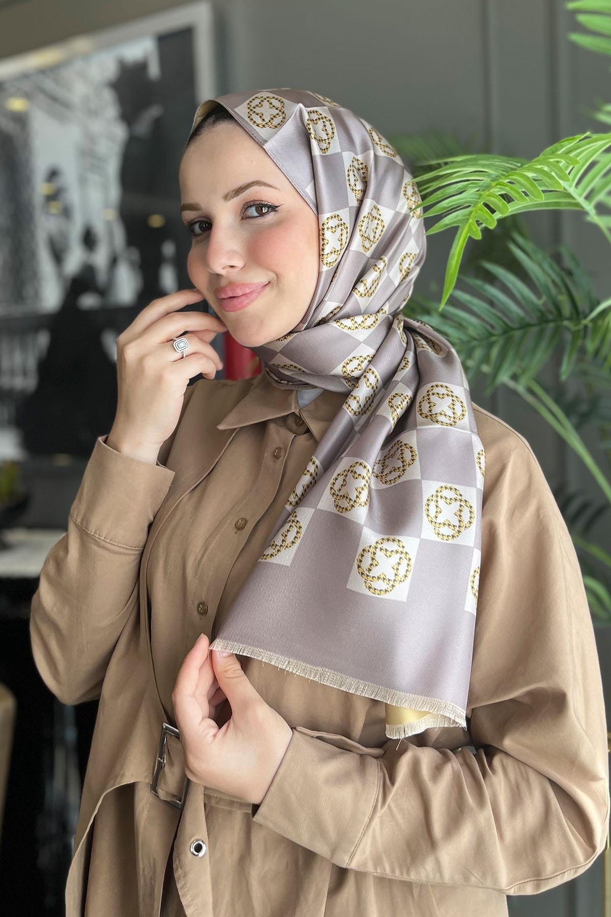 Aker Bosphorus Serisi, Çift Taraflı İpek Şal - 8914711-932 - Tivil