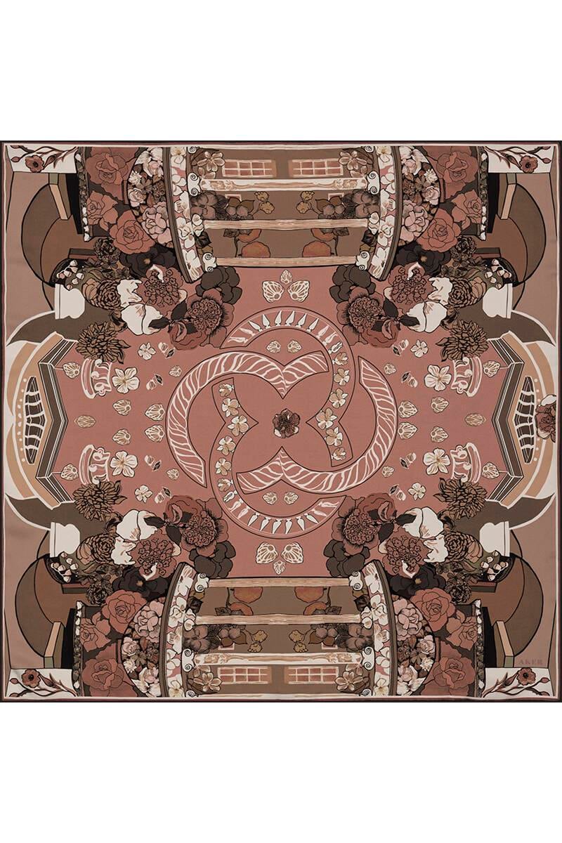 Aker Bosphorus Serisi, Çift Taraflı İpek Eşarp - 8834712-912 - Tivil