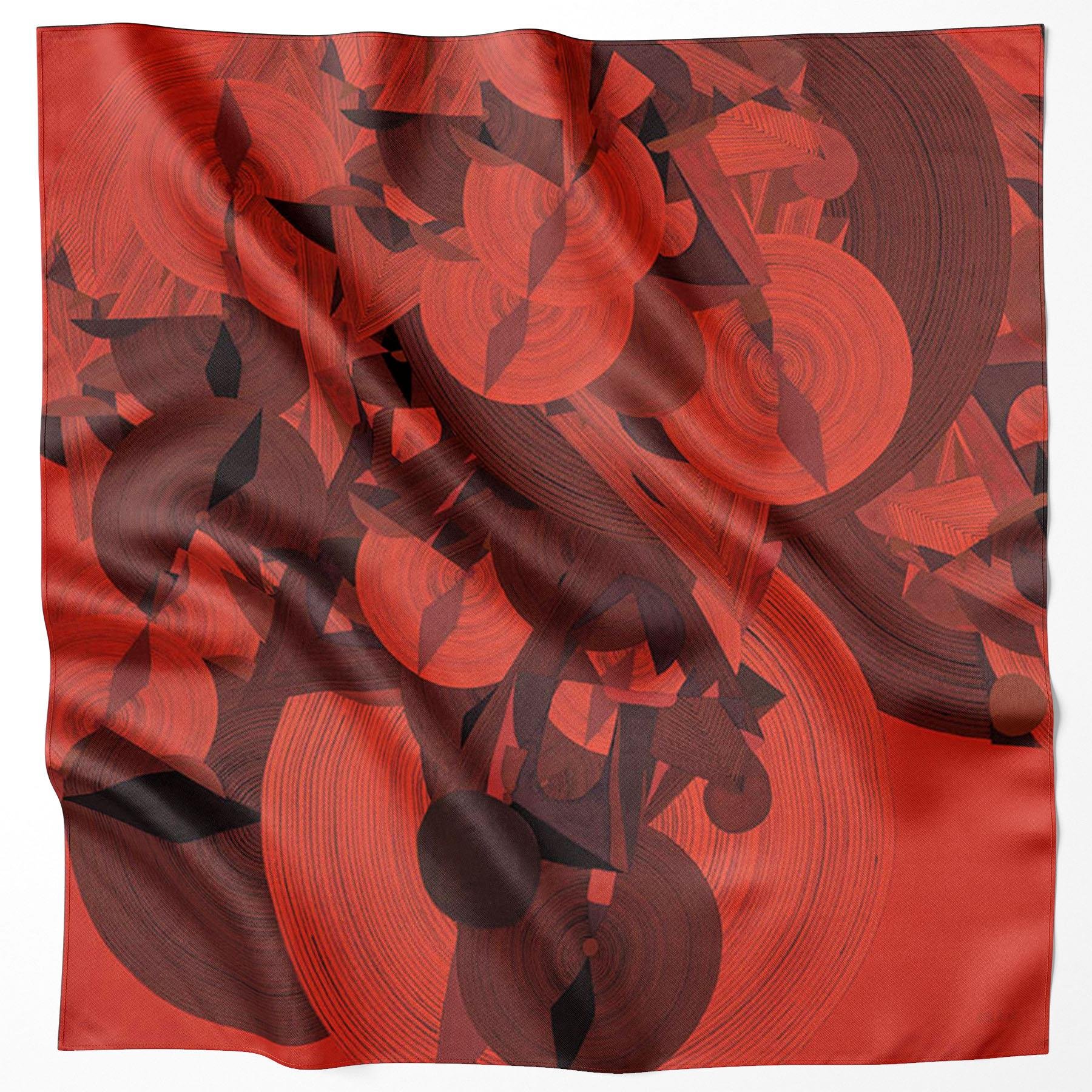 Aker Bosphorus Serisi, Çift Taraflı İpek Eşarp - 8381712-913 - Tivil