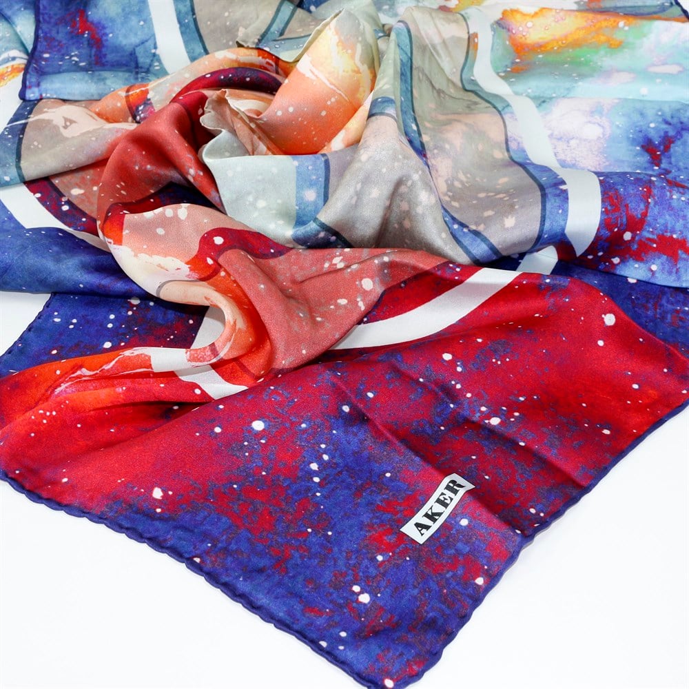 Aker Büyük Boy İpek Eşarp - 7560704-322 - Sura 100 cm