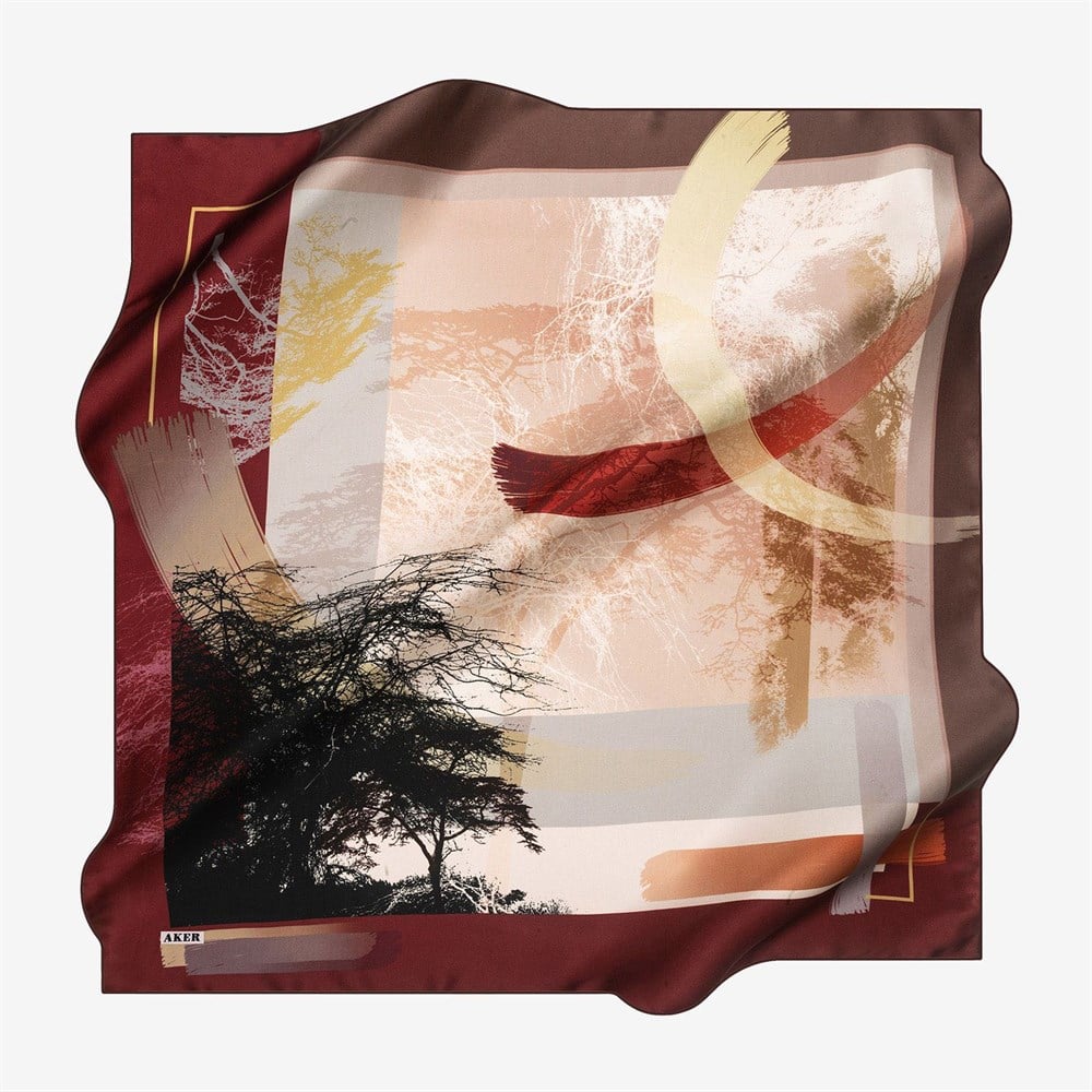 Aker Büyük Boy İpek Eşarp - 7650704-341 - Sura 100 cm