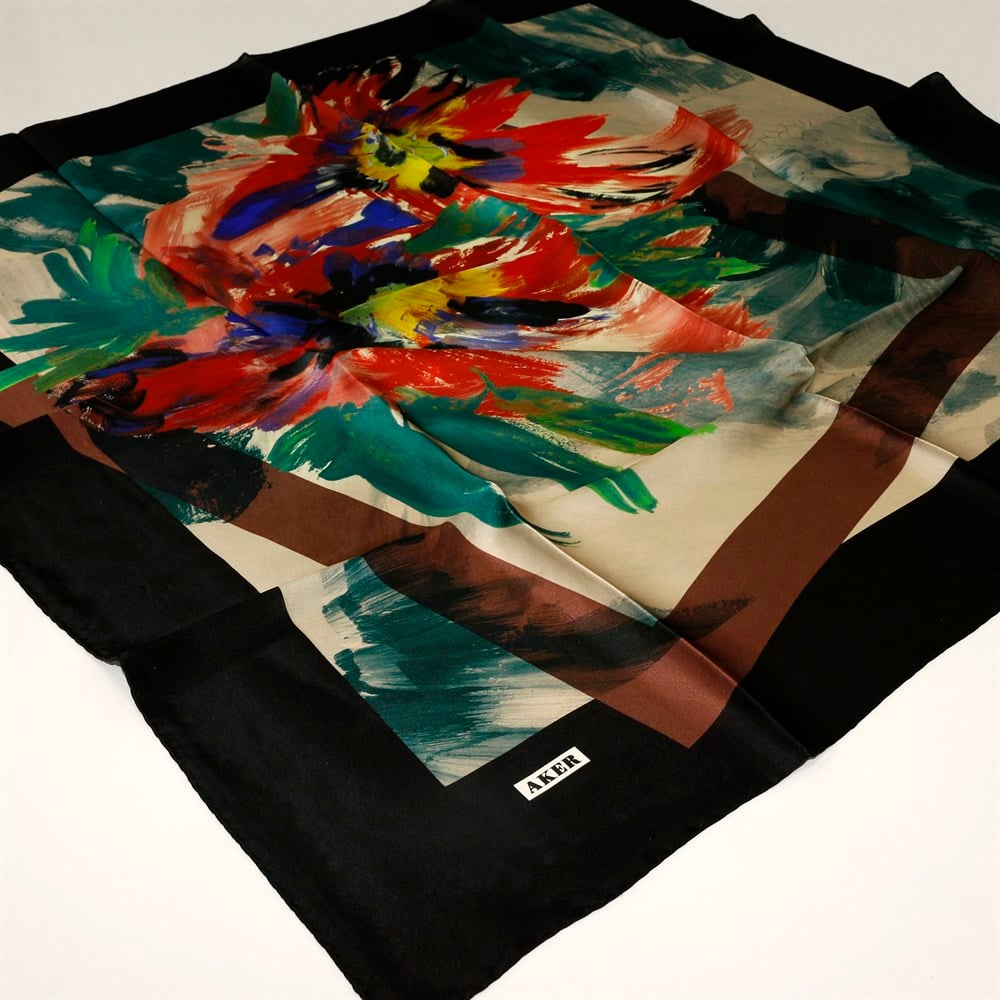 Aker Büyük Boy İpek Eşarp - 2018701-311 - Sura 100 cm