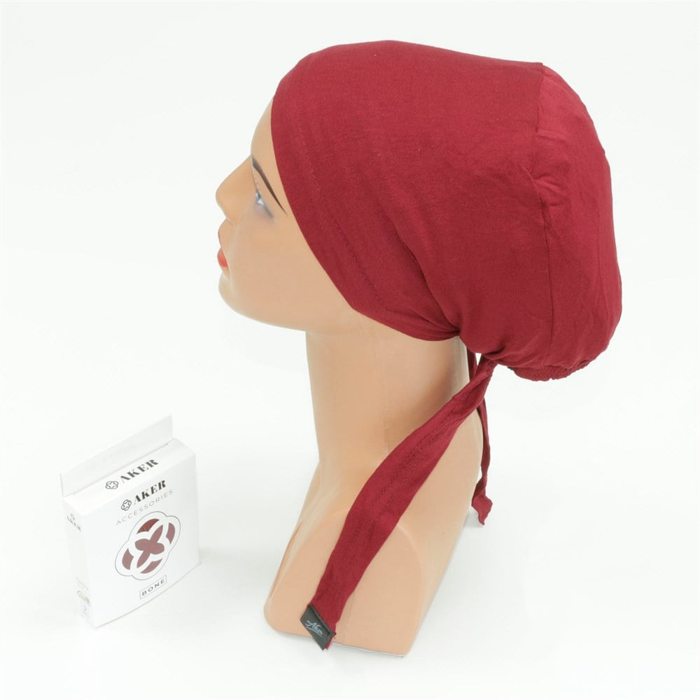 Aker Dikişli Penye Bone - Bordo