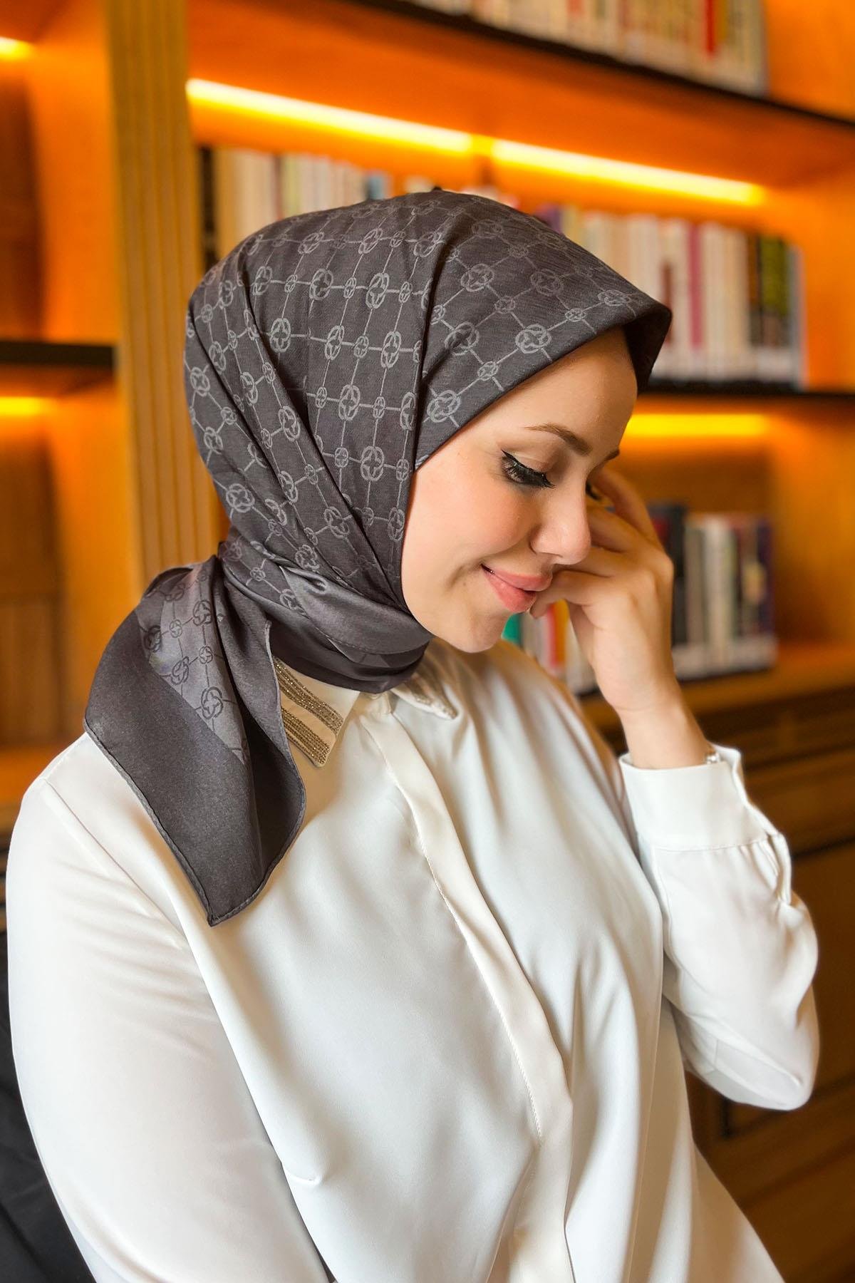 Aker Elegance Monogram Eşarp - 1090500-913